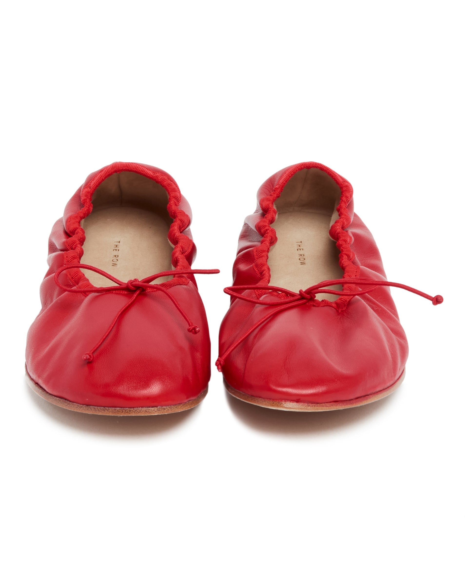 Red Rounded Flat Ballet Flats The row – Гарантія оригінальності – збільшений вид