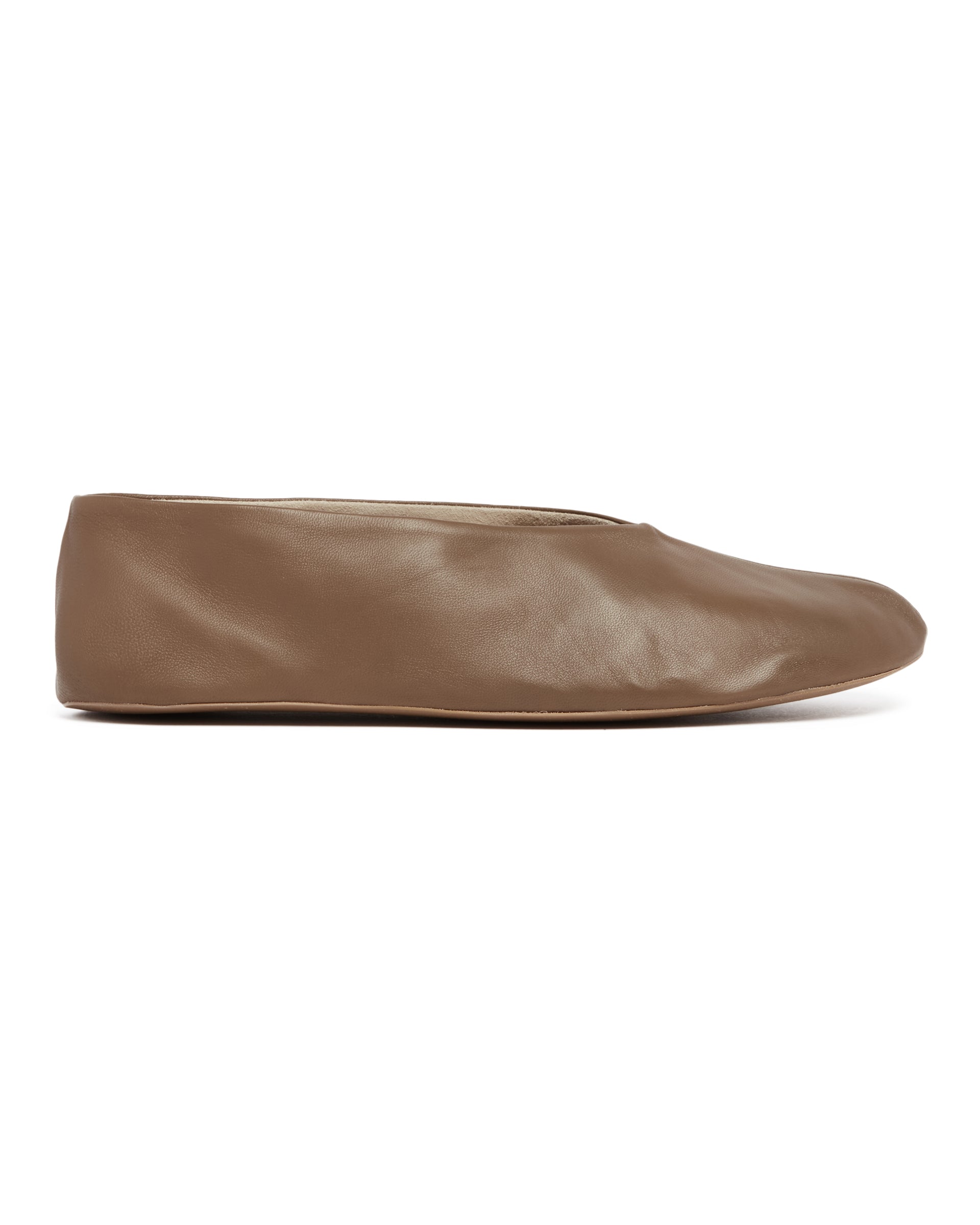 Brown Stella Leather Mules The row – Гарантія оригінальності – вид ззаду