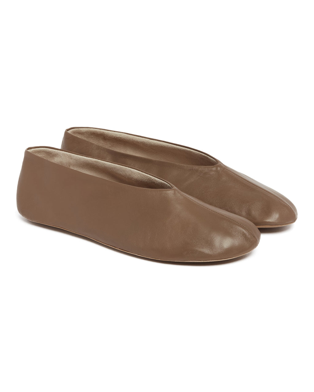 Brown Stella Leather Mules The row – Гарантія оригінальності – детальний вид