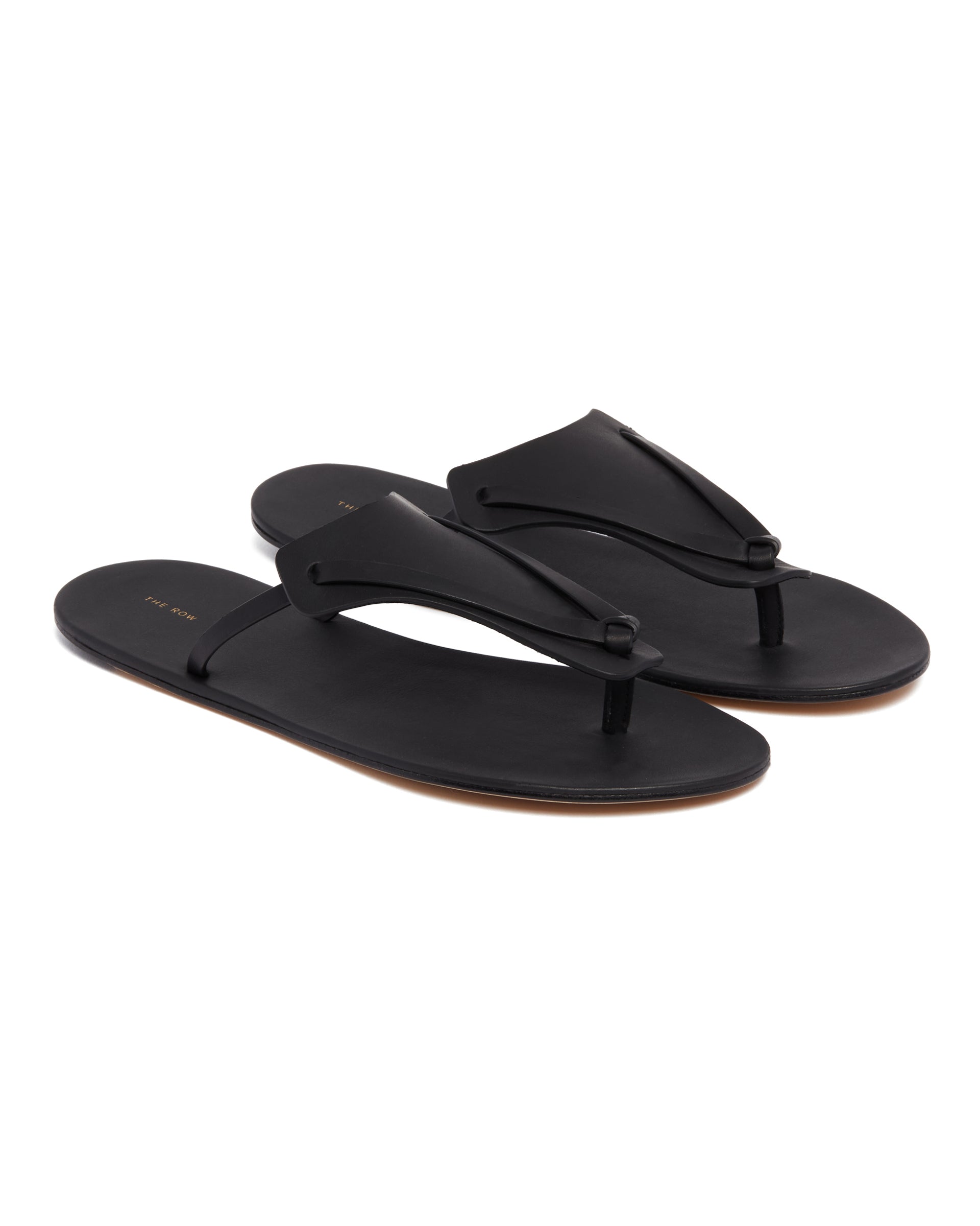 Black Helena Flip-Flops - THE ROW