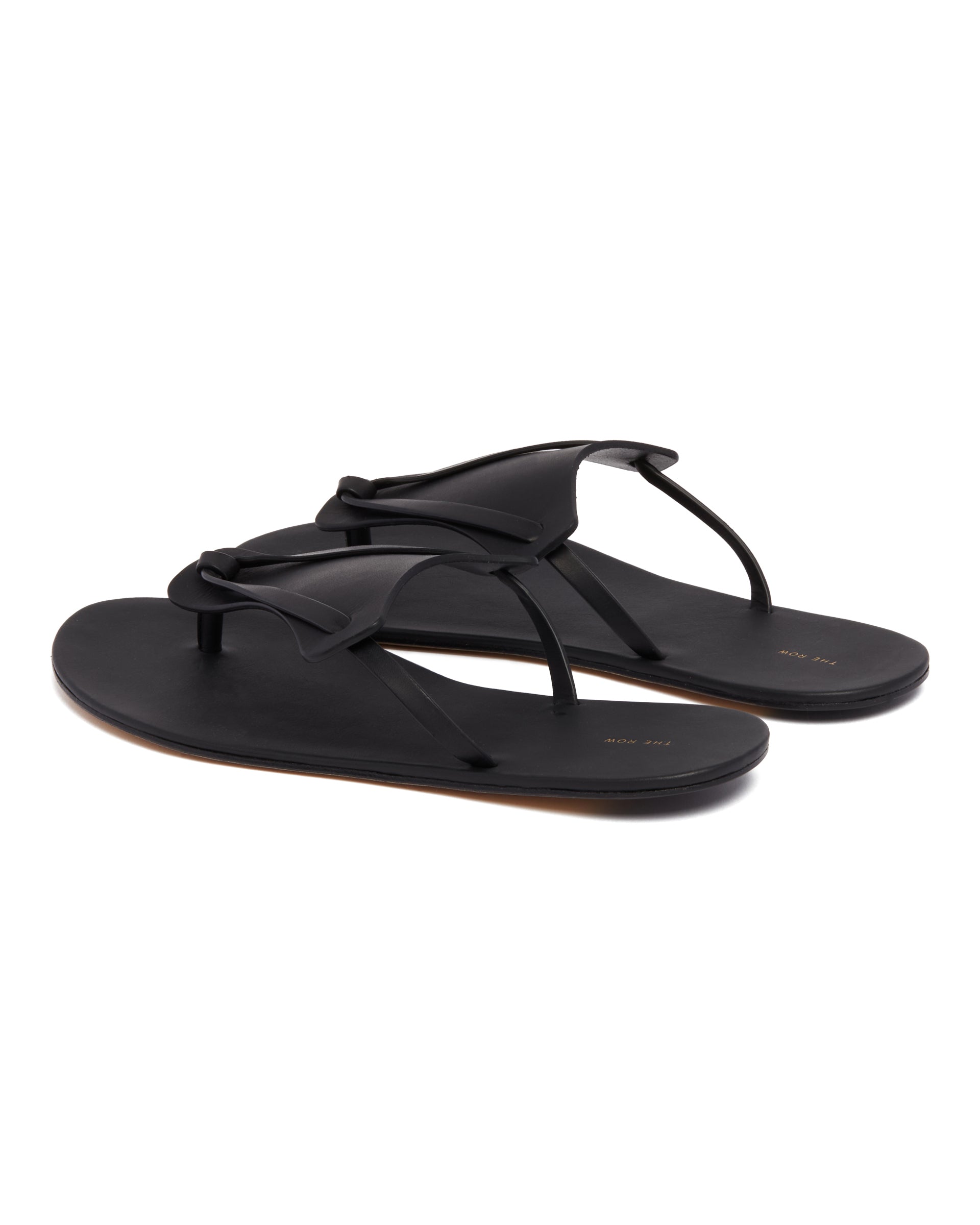 Black Helena Flip-Flops - THE ROW