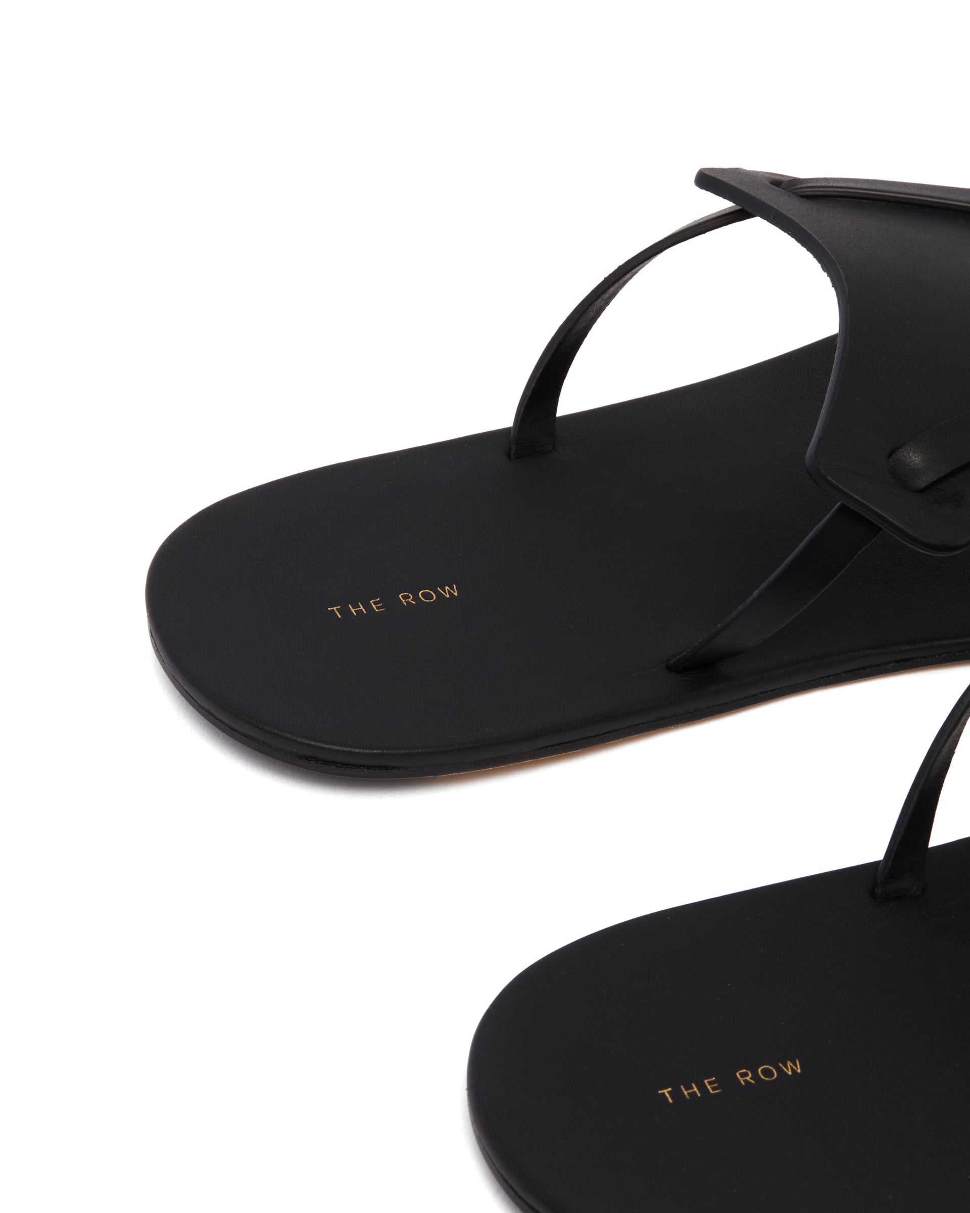 Black Helena Flip-Flops - THE ROW