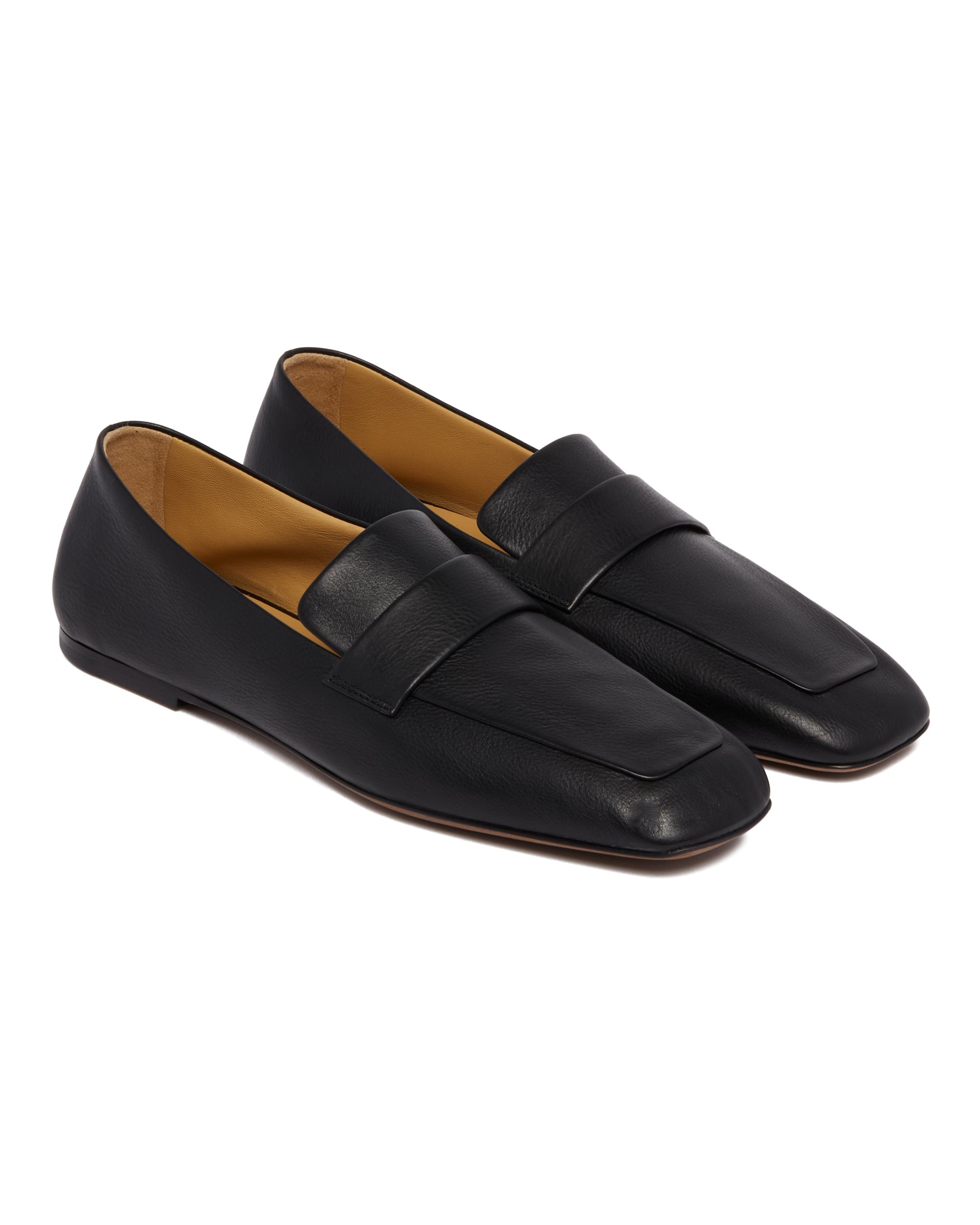 Оригінальна Black Square Leather Loafers The row – детальний вид