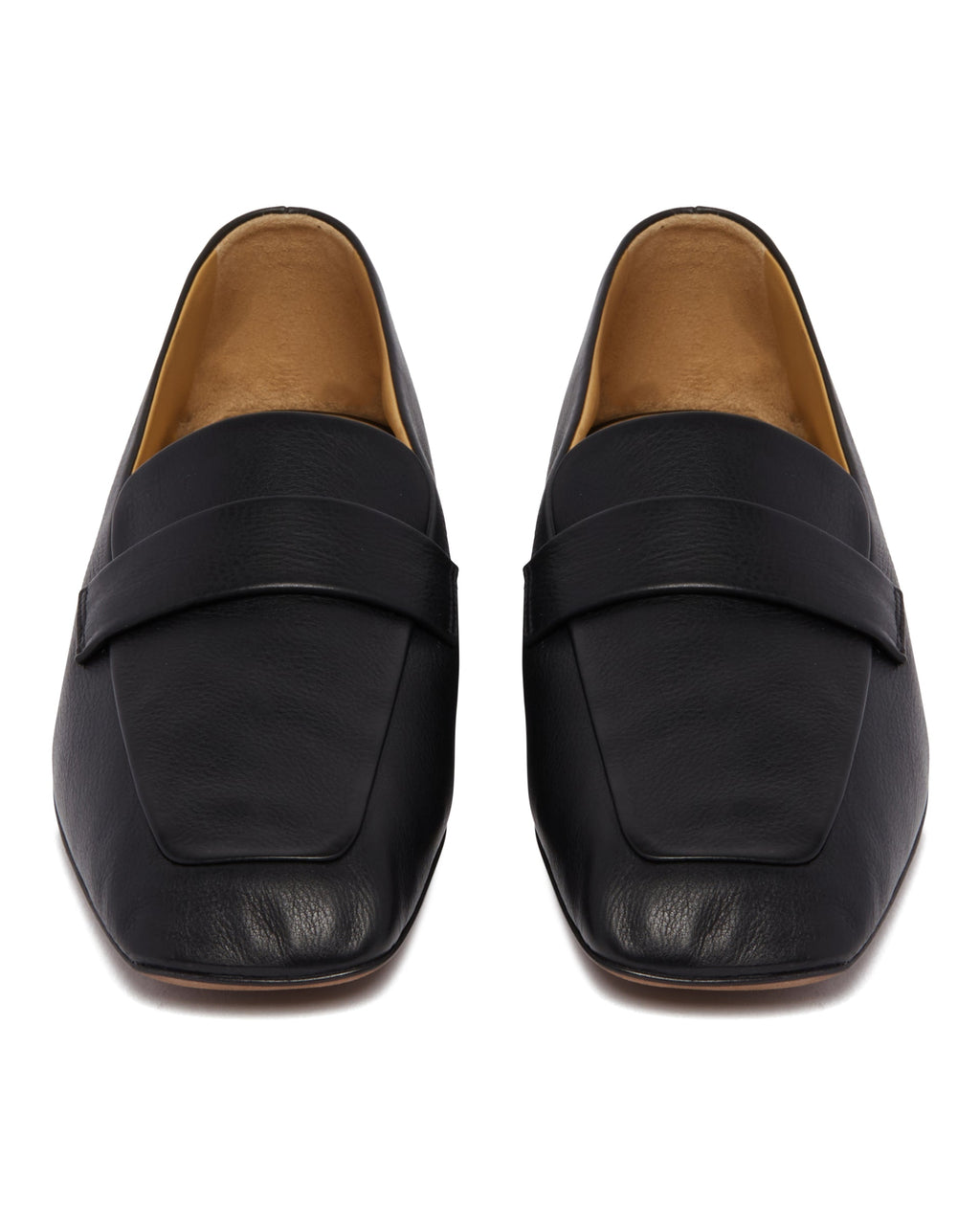 Оригінальна Black Square Leather Loafers The row – збільшений вид