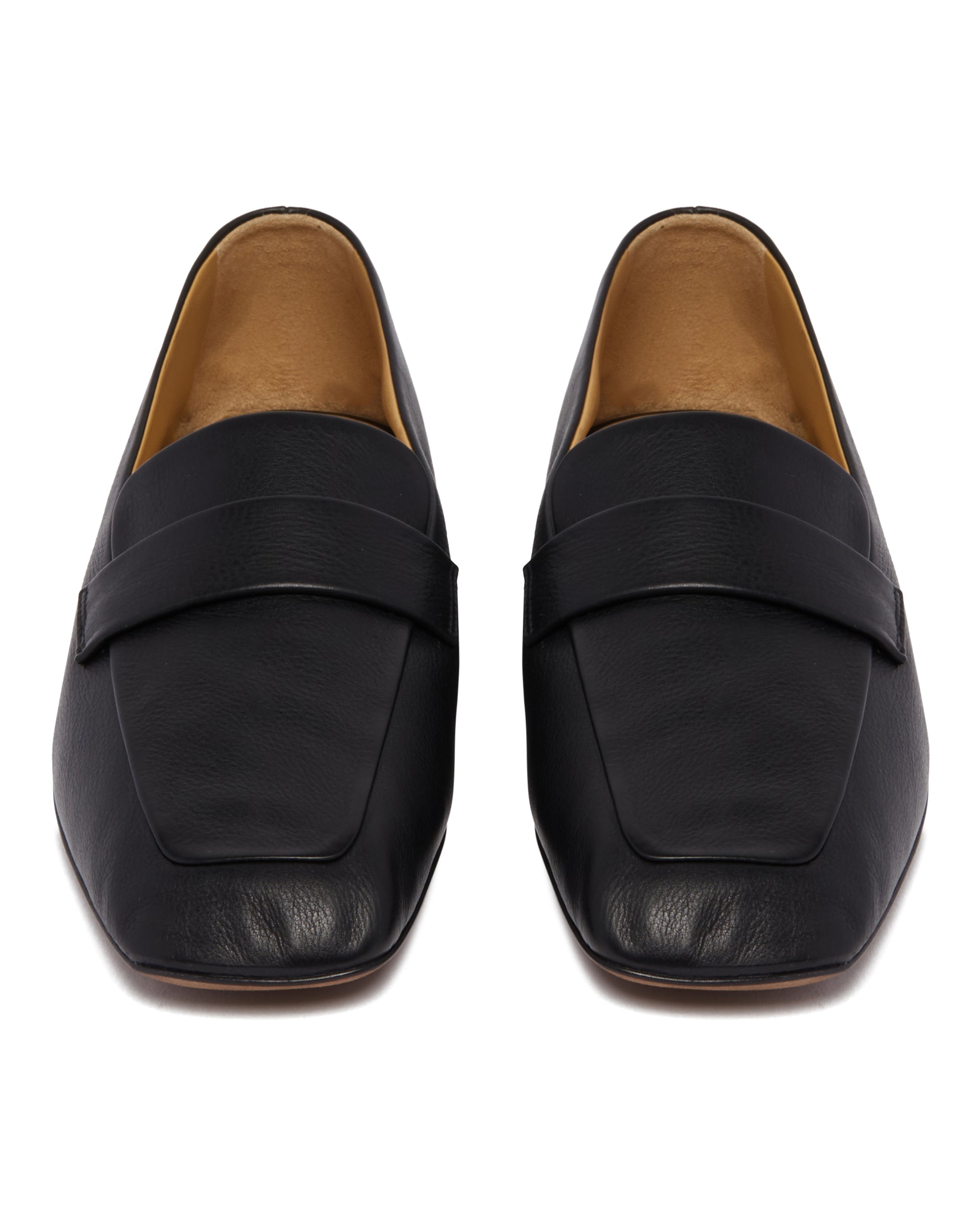 Оригінальна Black Square Leather Loafers The row – збільшений вид
