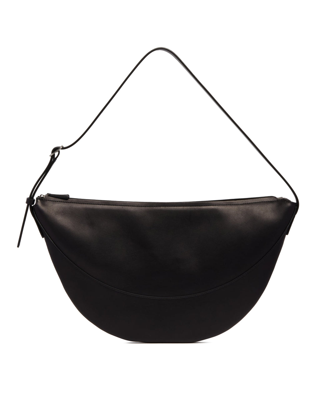 Black Jouve Leather Bag The row – Гарантія оригінальності – боковий вид