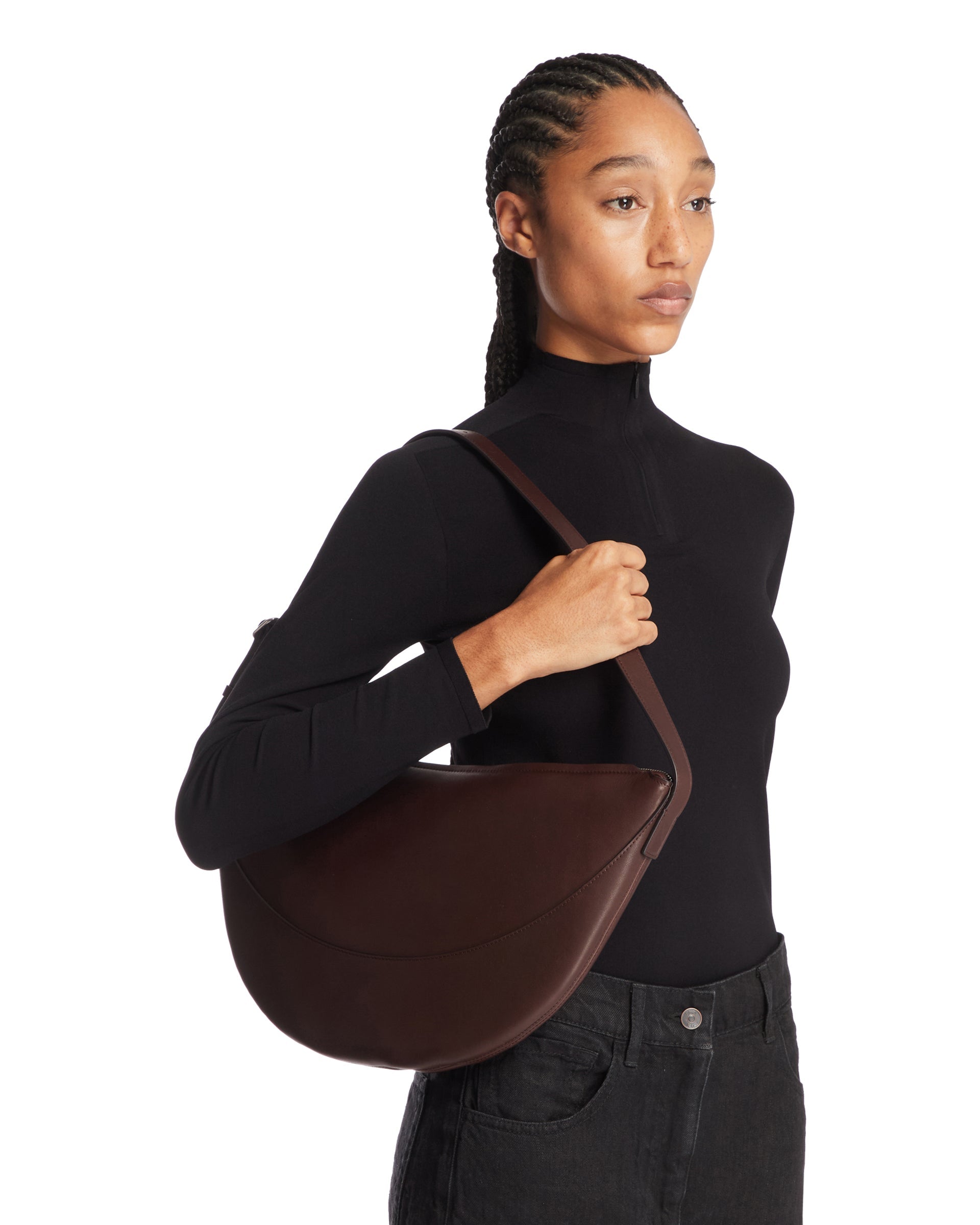 Оригінальна Brown Jouve Leather Bag The row – детальний вид