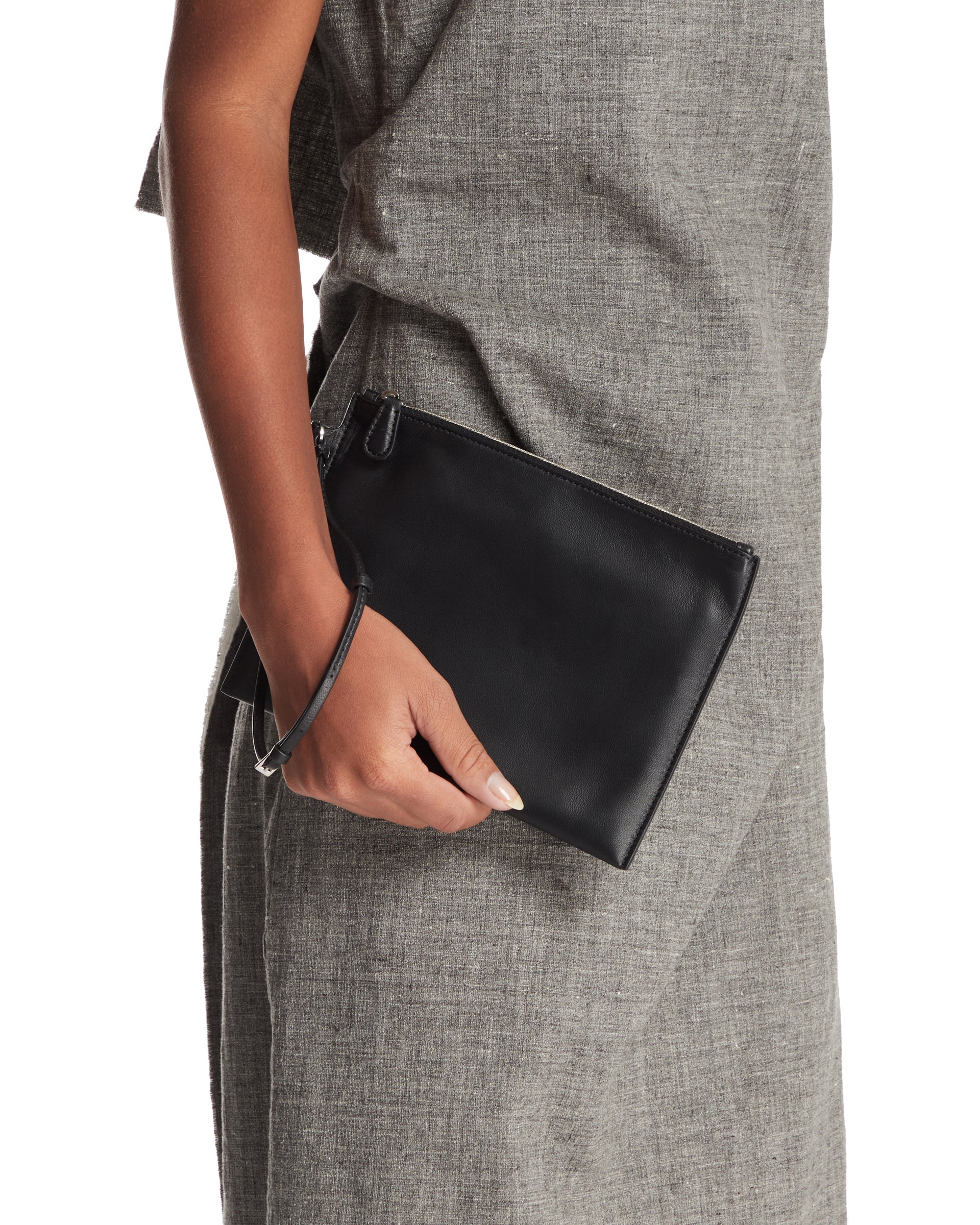 Black Wristlet Pouch - THE ROW