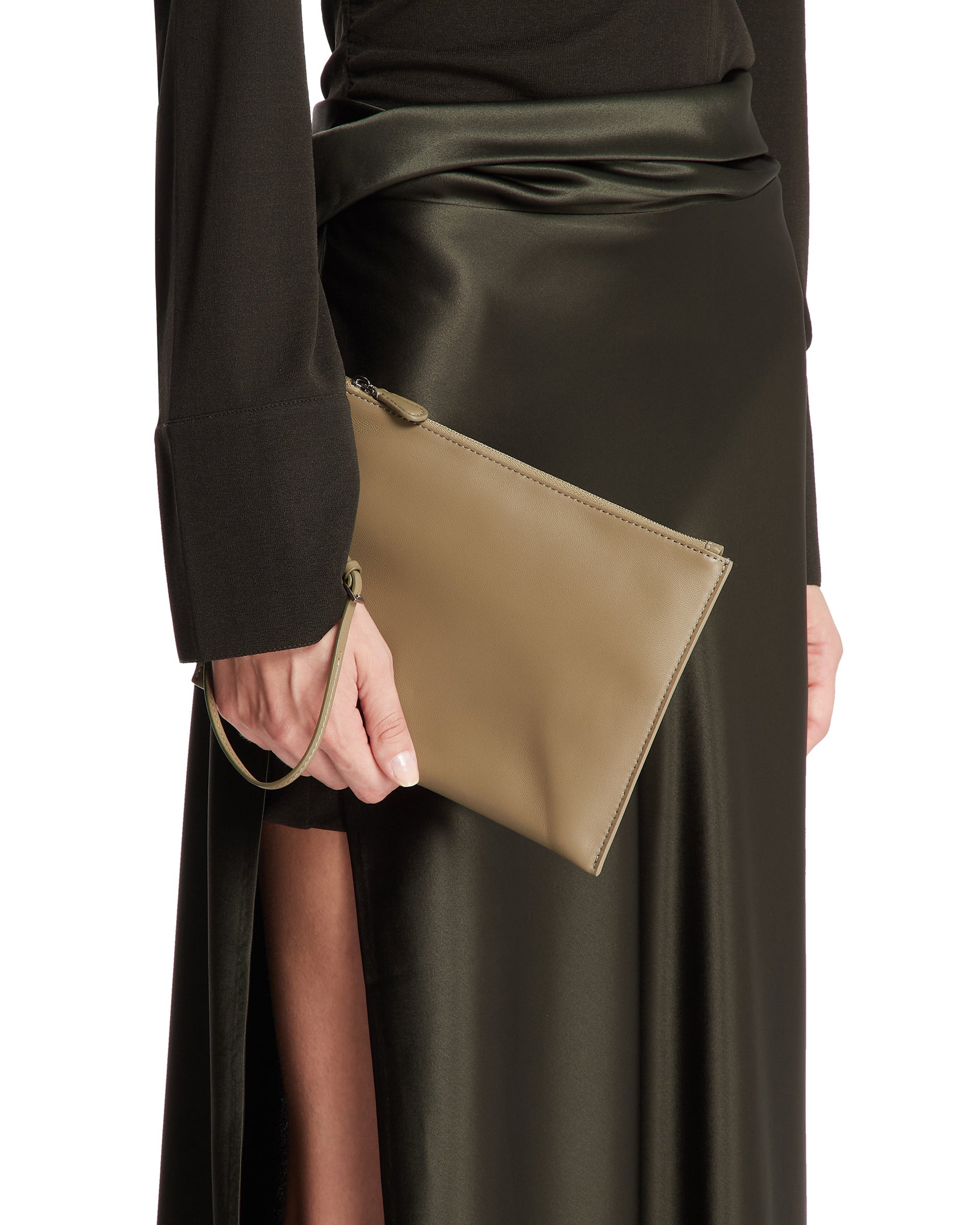 Green Wristlet Pouch - THE ROW