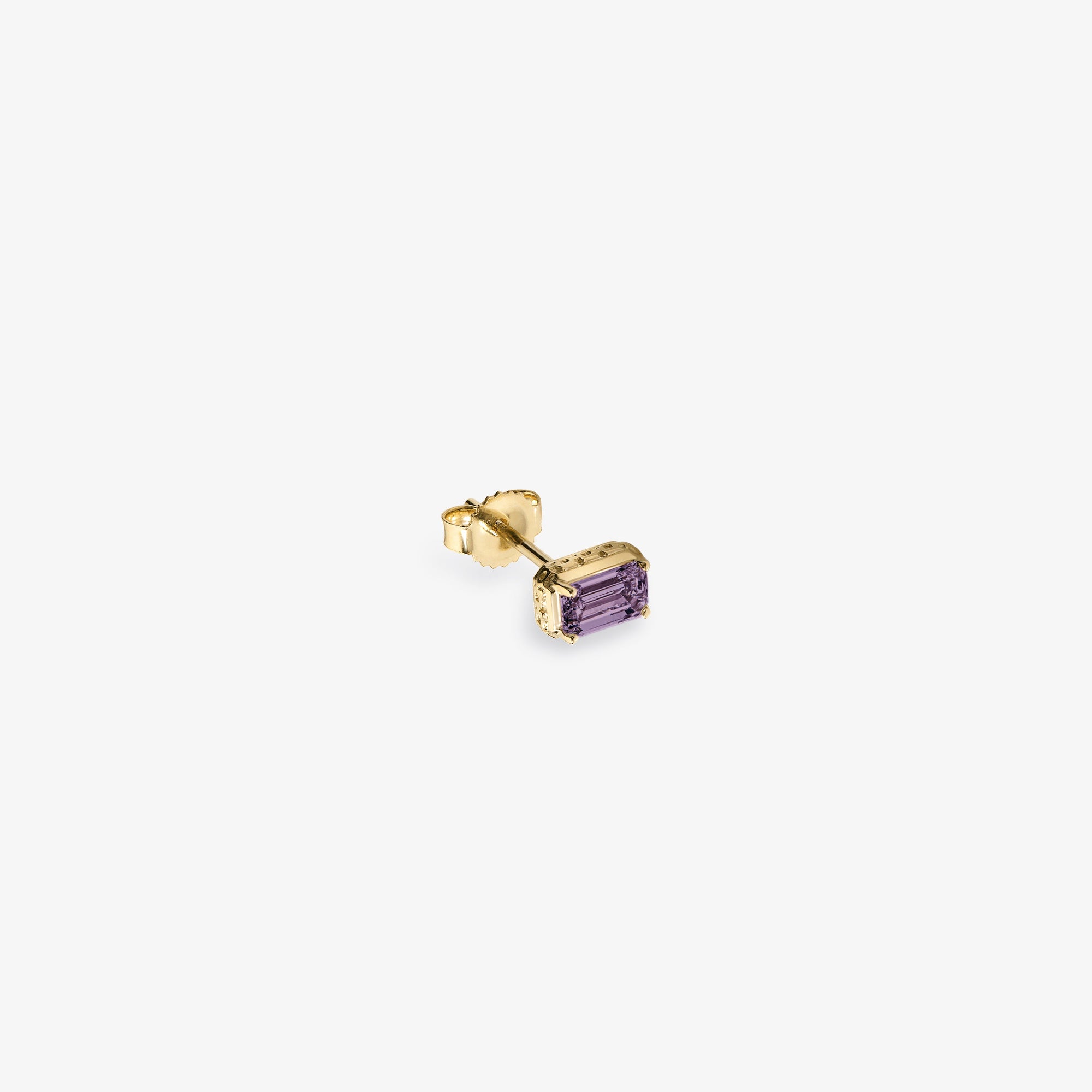 14kt Gold Amethyst Earring Aime leon dore – Гарантія оригінальності – боковий вид