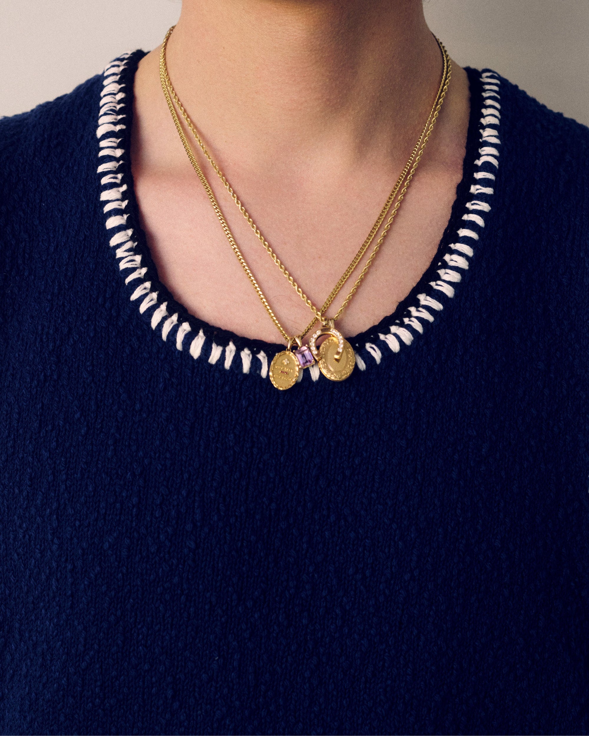 14kt Gold Gemstone Pendant Aime leon dore – Гарантія оригінальності – детальний вид