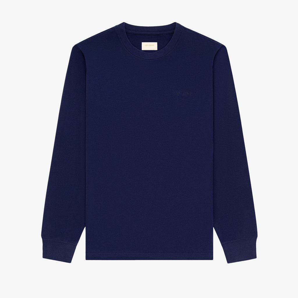 Long-Sleeve Tonal Logo Tee Aime leon dore – Гарантія оригінальності – боковий вид