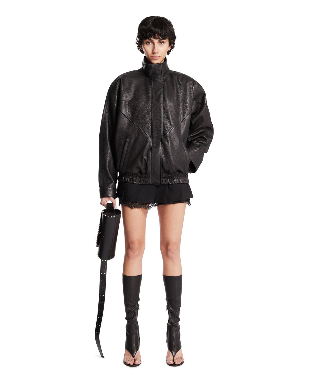 Оригінальна Black Leather Jacket Acne studios – детальний вид