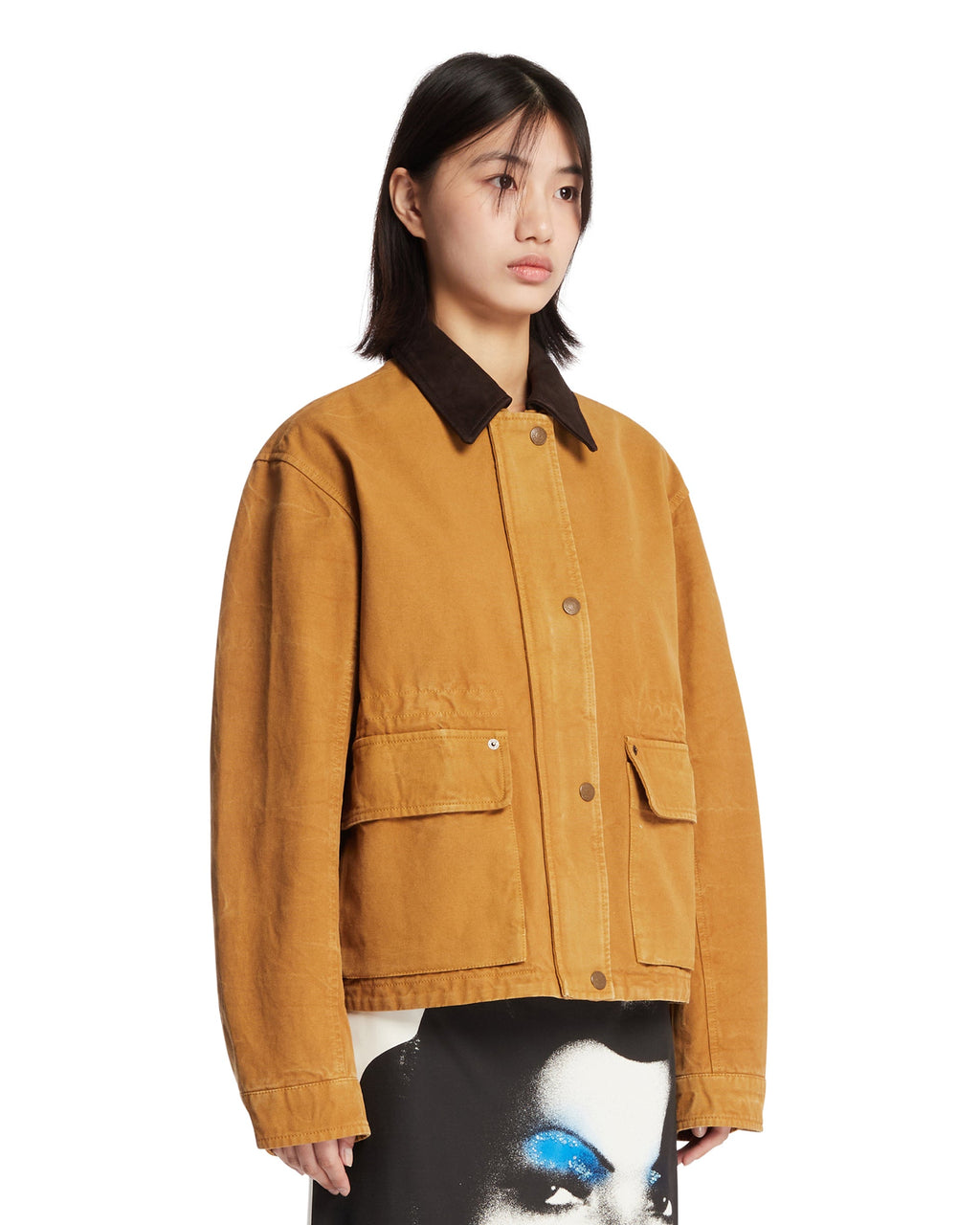 Brown Canvas Jacket Acne studios – Гарантія оригінальності – вид ззаду
