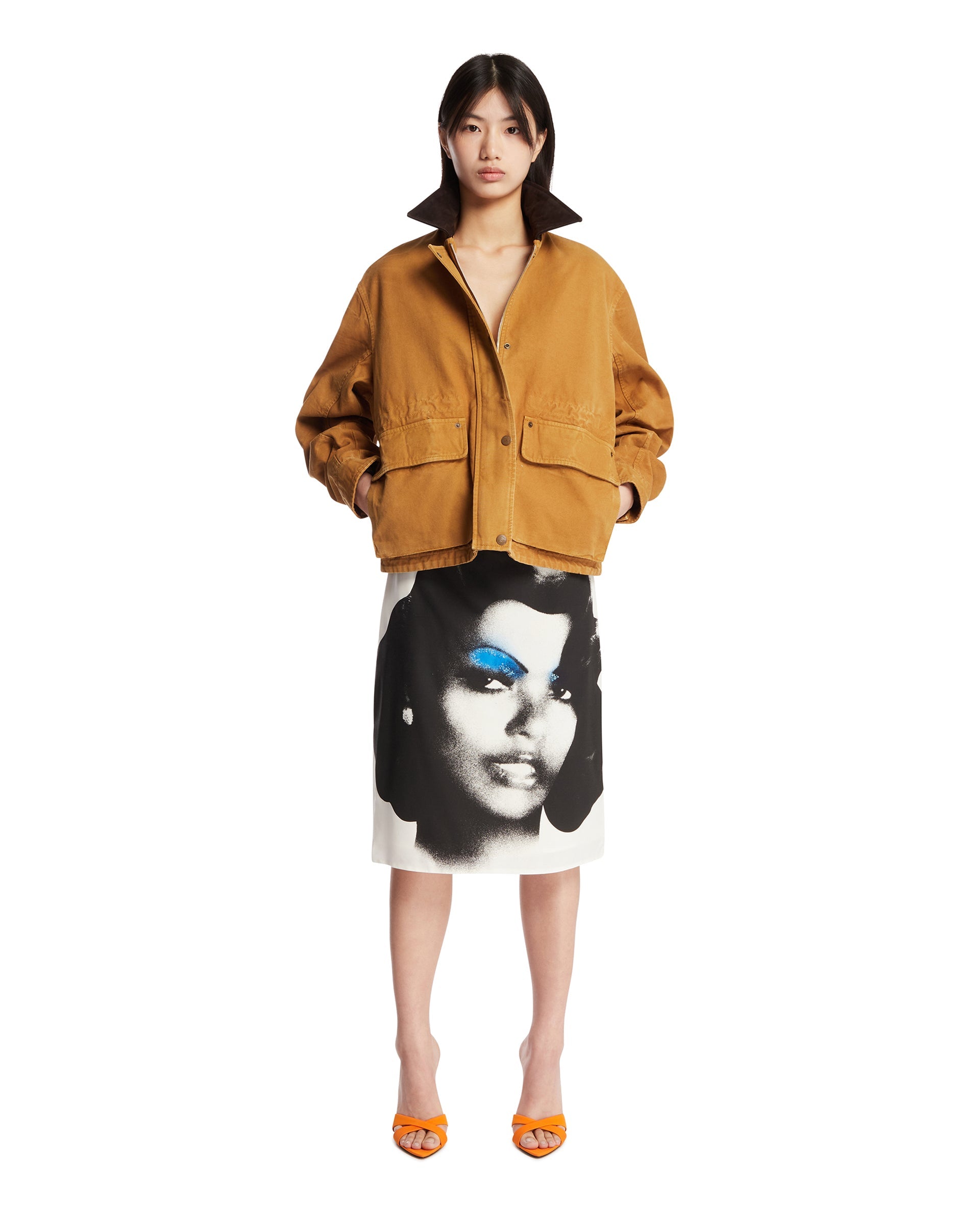 Brown Canvas Jacket Acne studios – Гарантія оригінальності – детальний вид