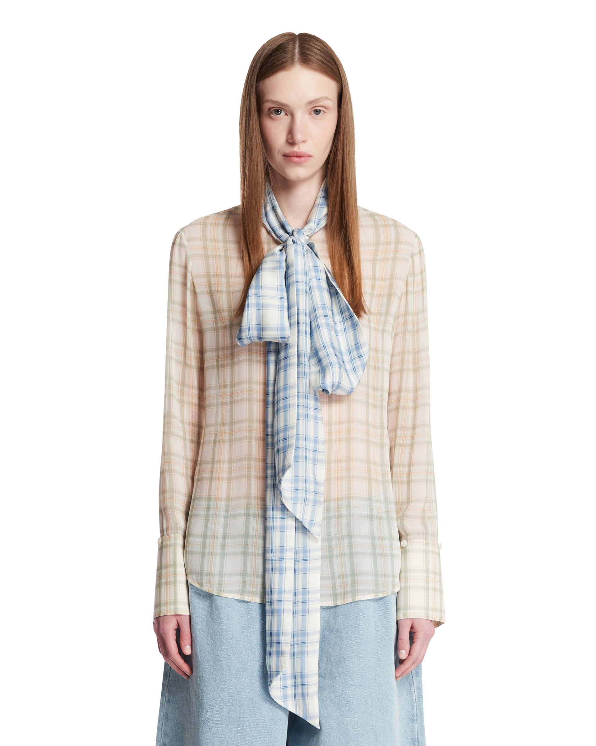 Multicolor Scarf Blouse Acne studios – Гарантія оригінальності – боковий вид