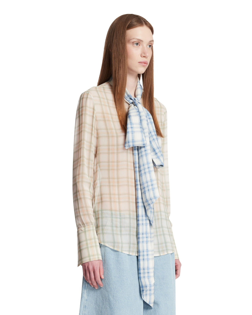 Multicolor Scarf Blouse Acne studios – Гарантія оригінальності – вид ззаду