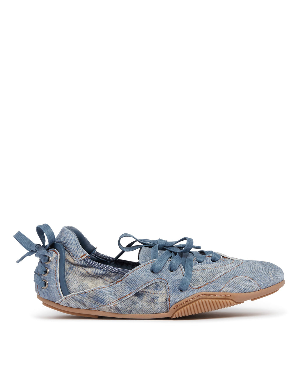 Blue Denim Lace-Up Shoes Acne studios оригінал – Купити в Україні – боковий вид