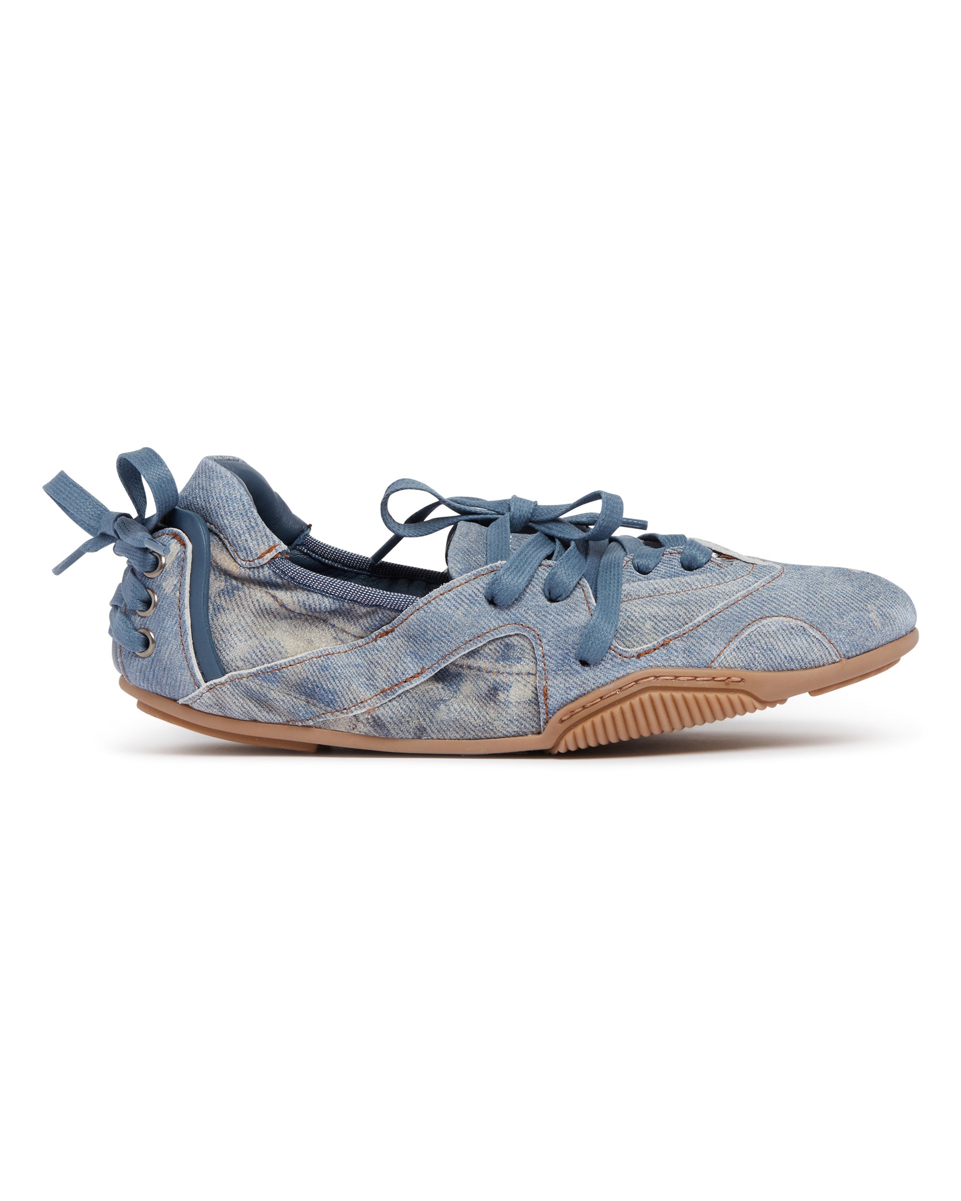 Blue Denim Lace-Up Shoes Acne studios оригінал – Купити в Україні – вид ззаду