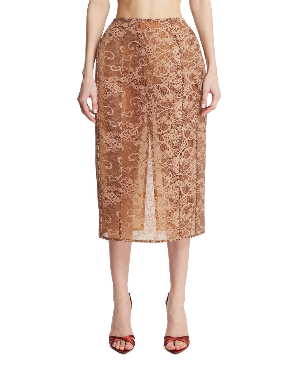 Beige Lace Skirt Acne studios оригінал – Купити в Україні – боковий вид