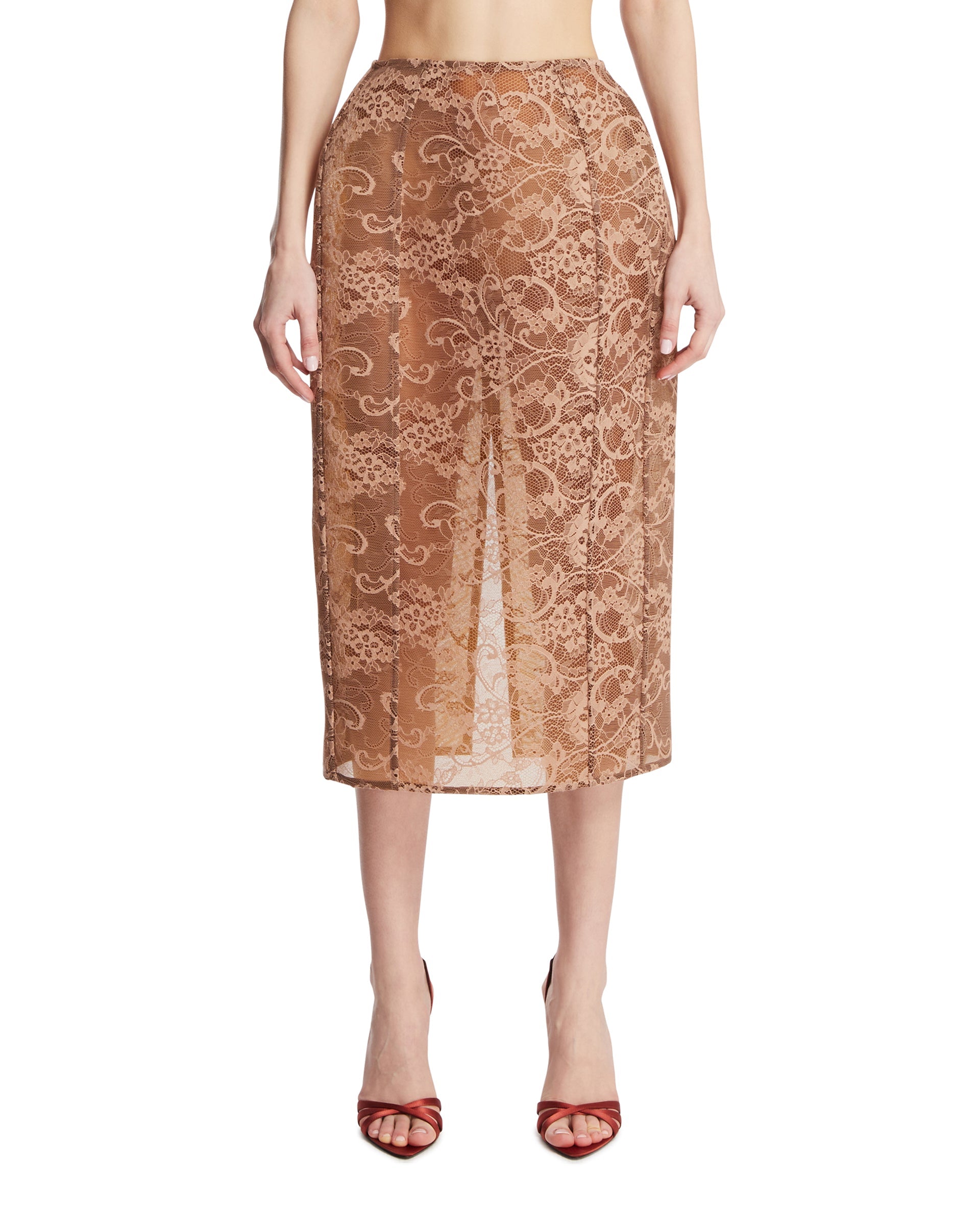Beige Lace Skirt Acne studios оригінал – Купити в Україні – боковий вид