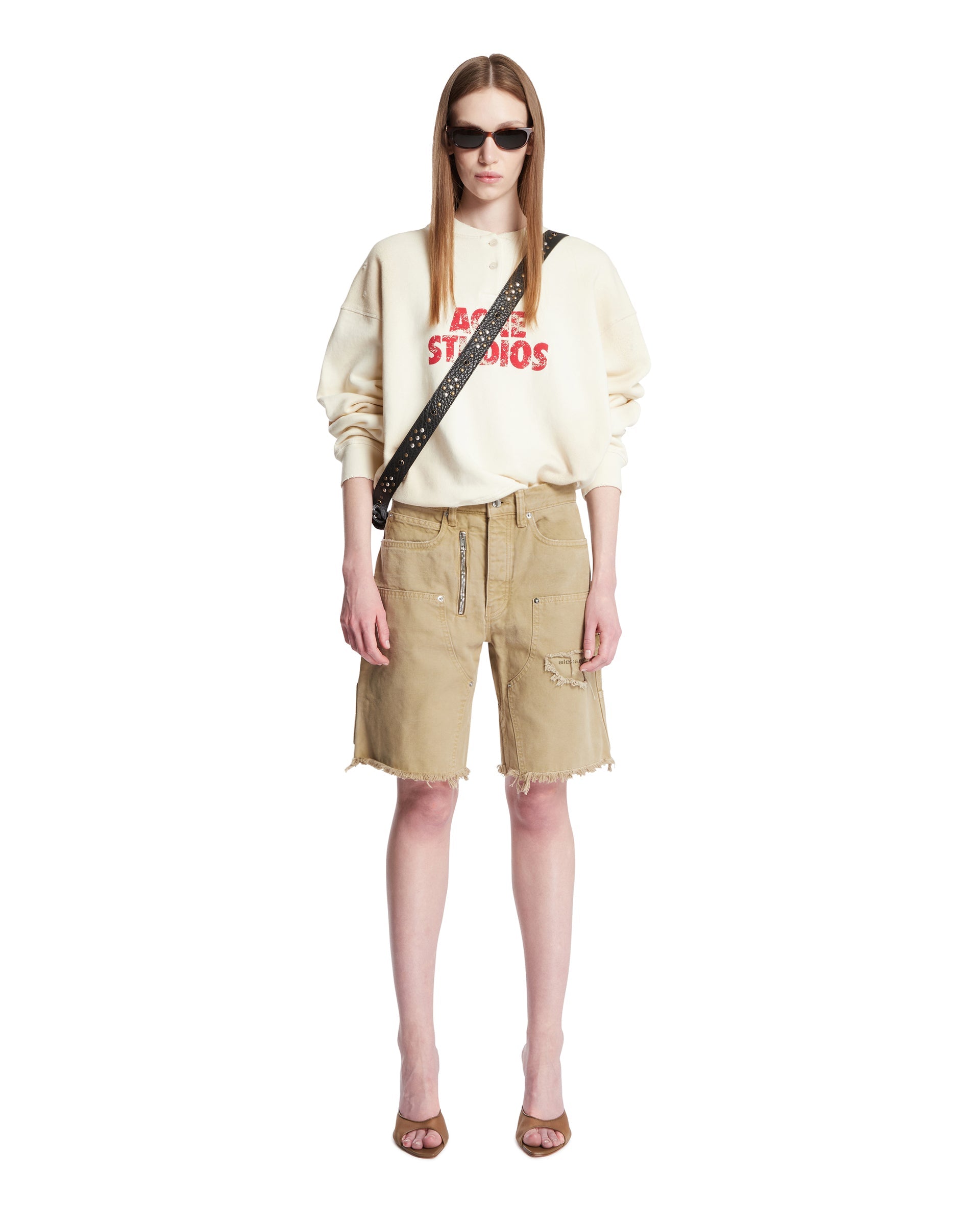 White Buttoned Sweatshirt Acne studios оригінал – Купити в Україні – детальний вид
