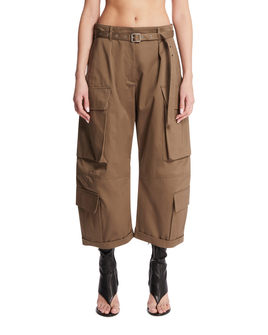 Green Cargo Trousers Acne studios – Гарантія оригінальності – боковий вид