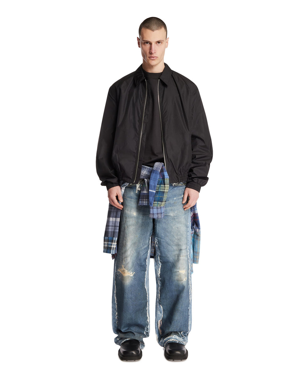 Black Nylon Zip-Up Jacket Acne studios оригінал – Купити в Україні – детальний вид