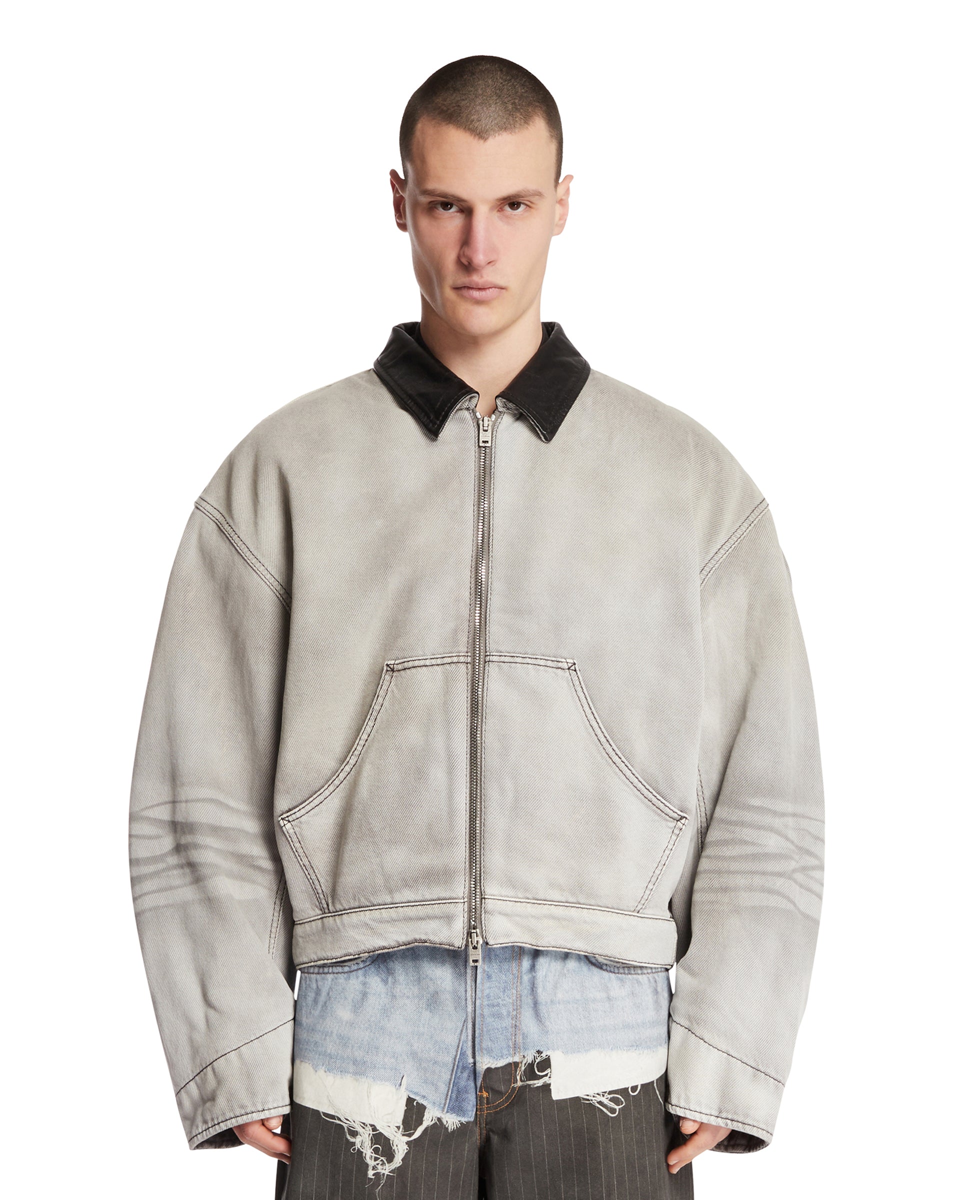 Black Faded Denim Jacket Acne studios – Гарантія оригінальності – боковий вид