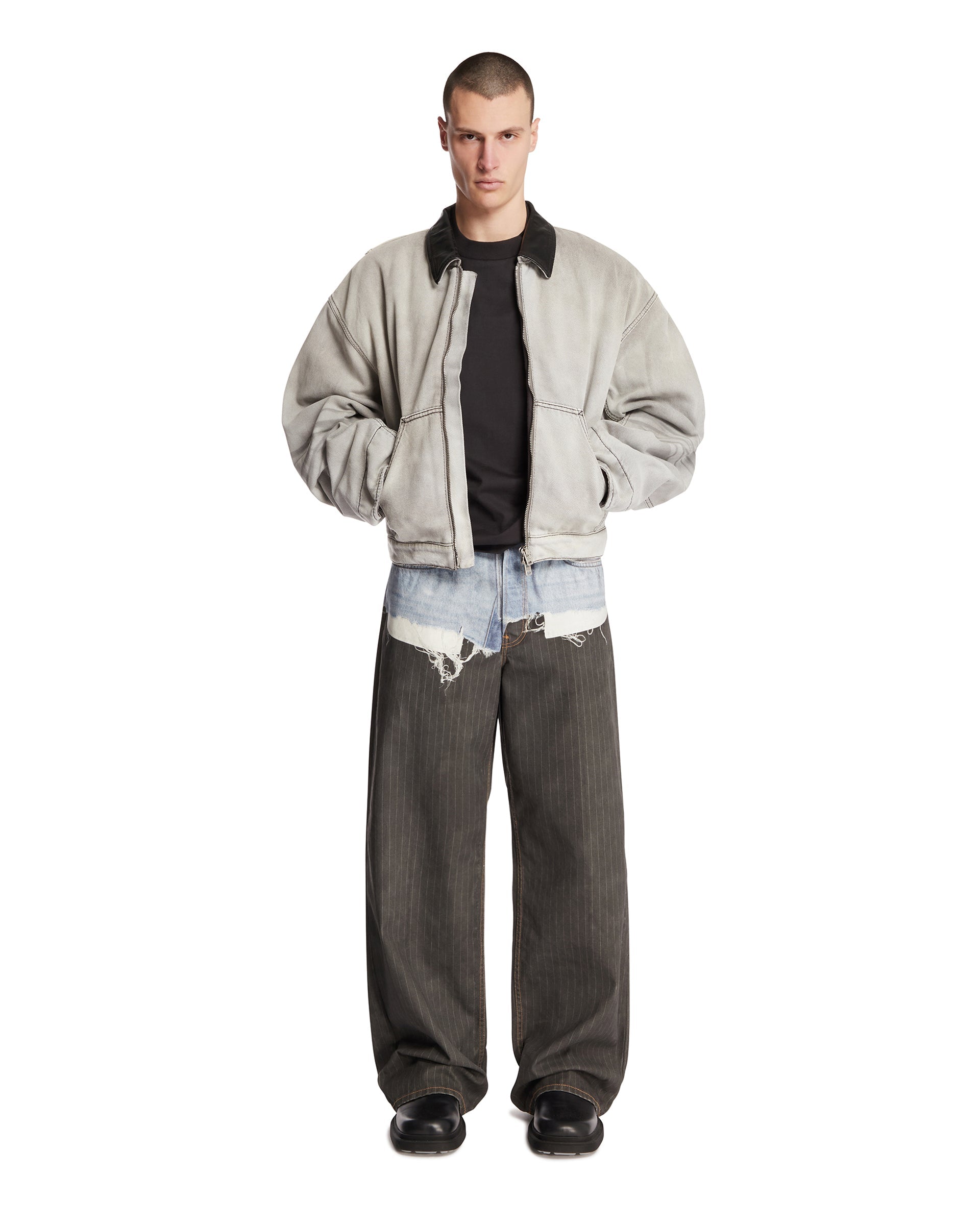 Black Faded Denim Jacket Acne studios – Гарантія оригінальності – детальний вид
