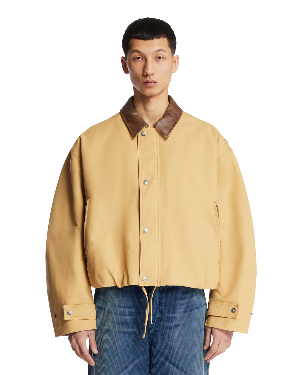 Оригінальна Beige Cotton Blouson Jacket Acne studios – боковий вид