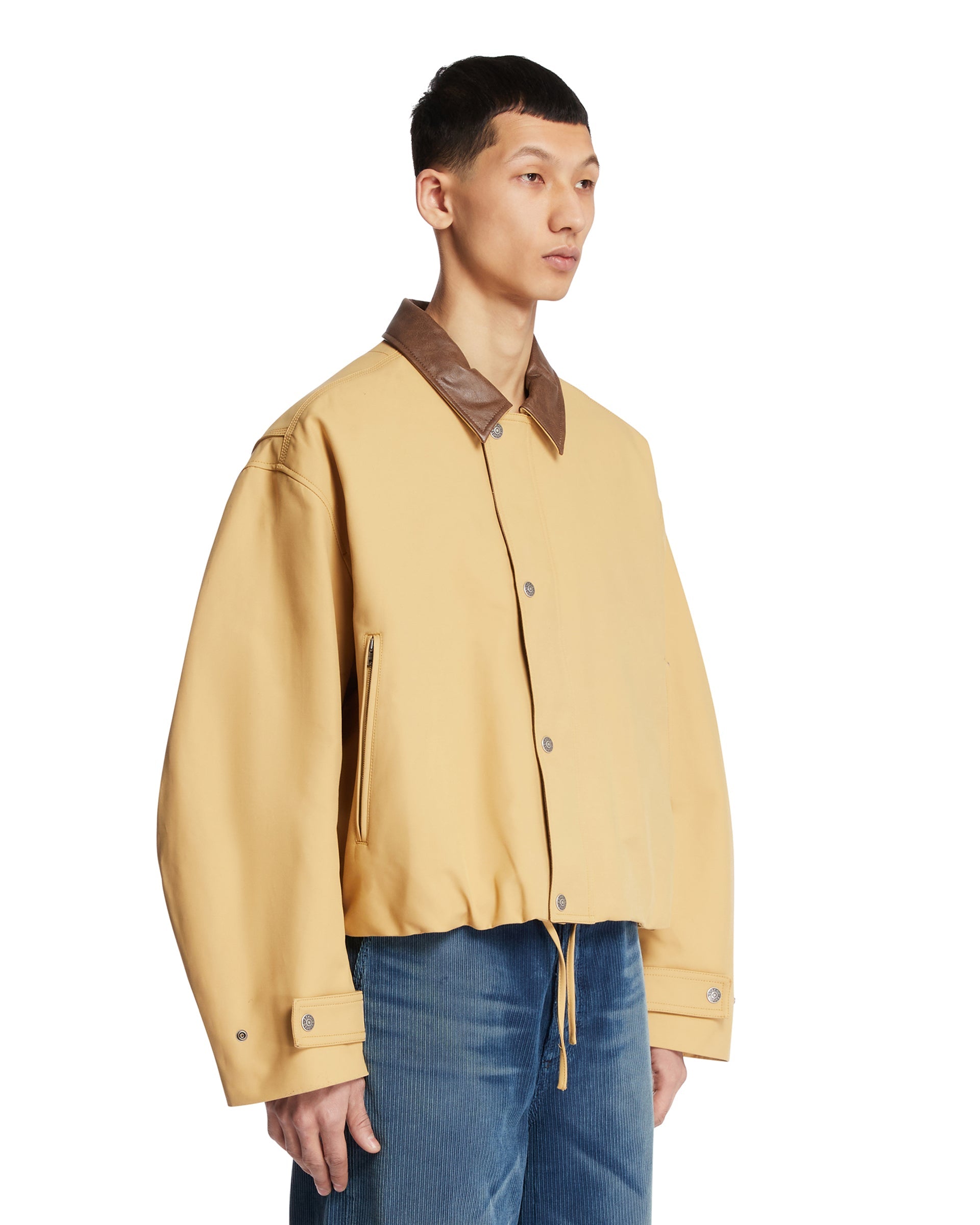 Оригінальна Beige Cotton Blouson Jacket Acne studios – вид ззаду