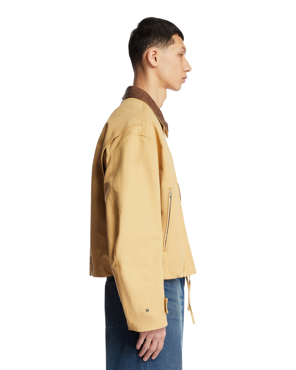 Оригінальна Beige Cotton Blouson Jacket Acne studios – збільшений вид