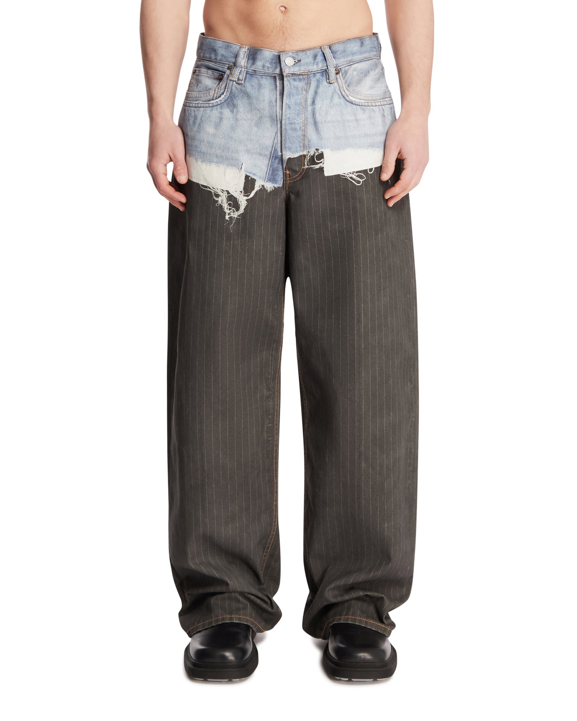 Оригінальна Blue Hybrid Trousers Acne studios – боковий вид
