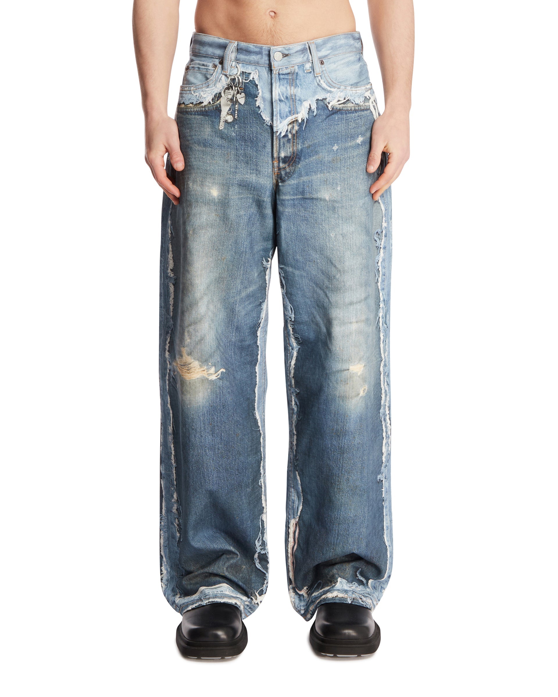 Blue Trompe Loeil Jeans Acne studios оригінал – Купити в Україні – боковий вид