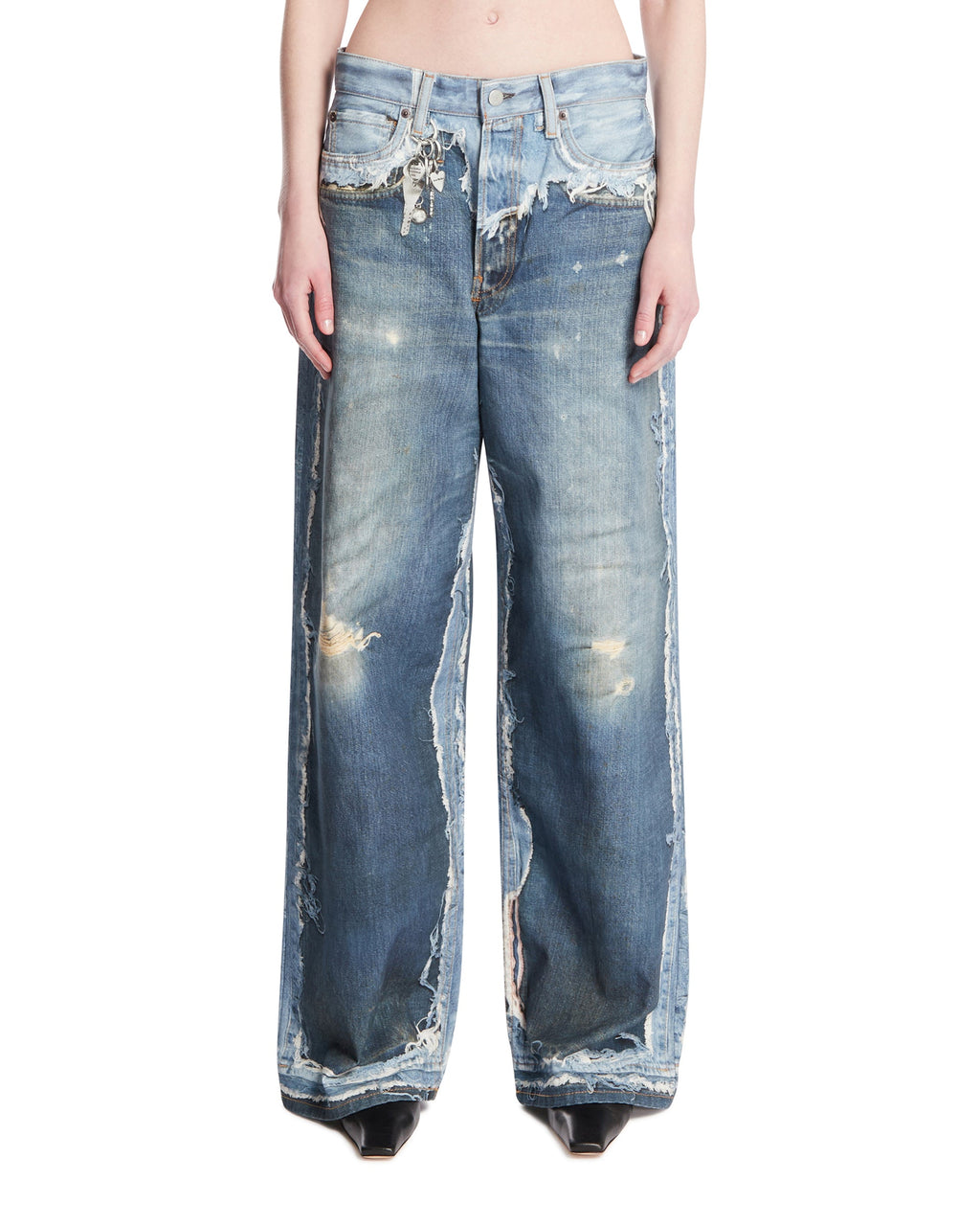 Blue Trompe Loeil Jeans Acne studios оригінал – Купити в Україні – боковий вид
