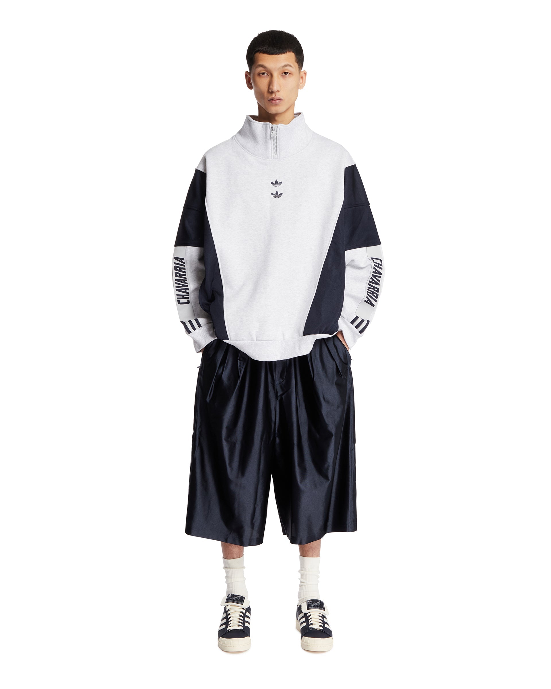 Оригінальна X Willy Chavarria Blue Dazzle Snap Track Shorts Adidas – детальний вид - ADIDAS