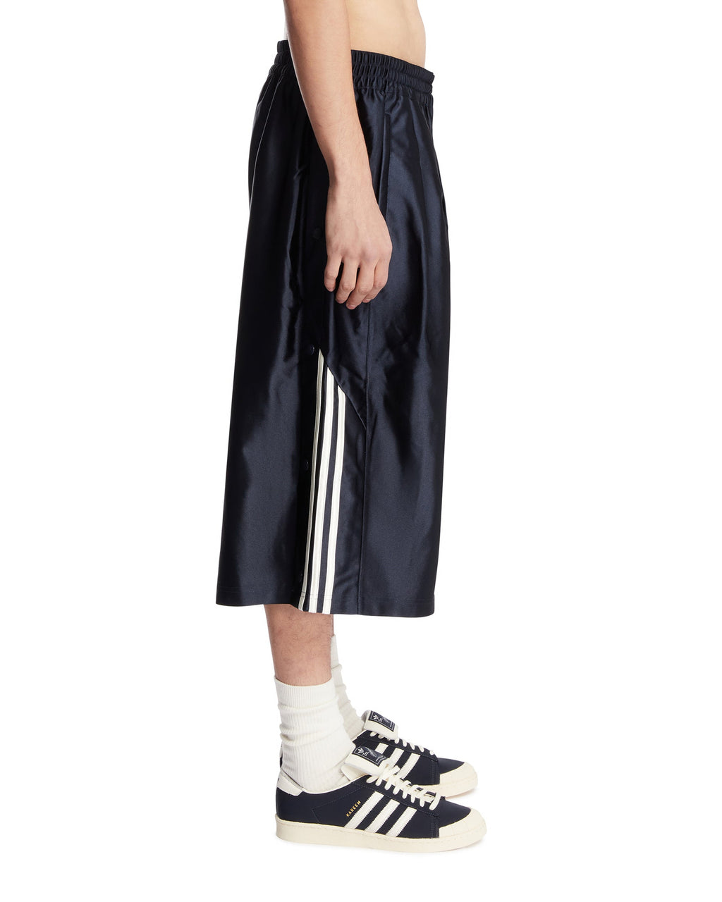 Оригінальна X Willy Chavarria Blue Dazzle Snap Track Shorts Adidas – збільшений вид