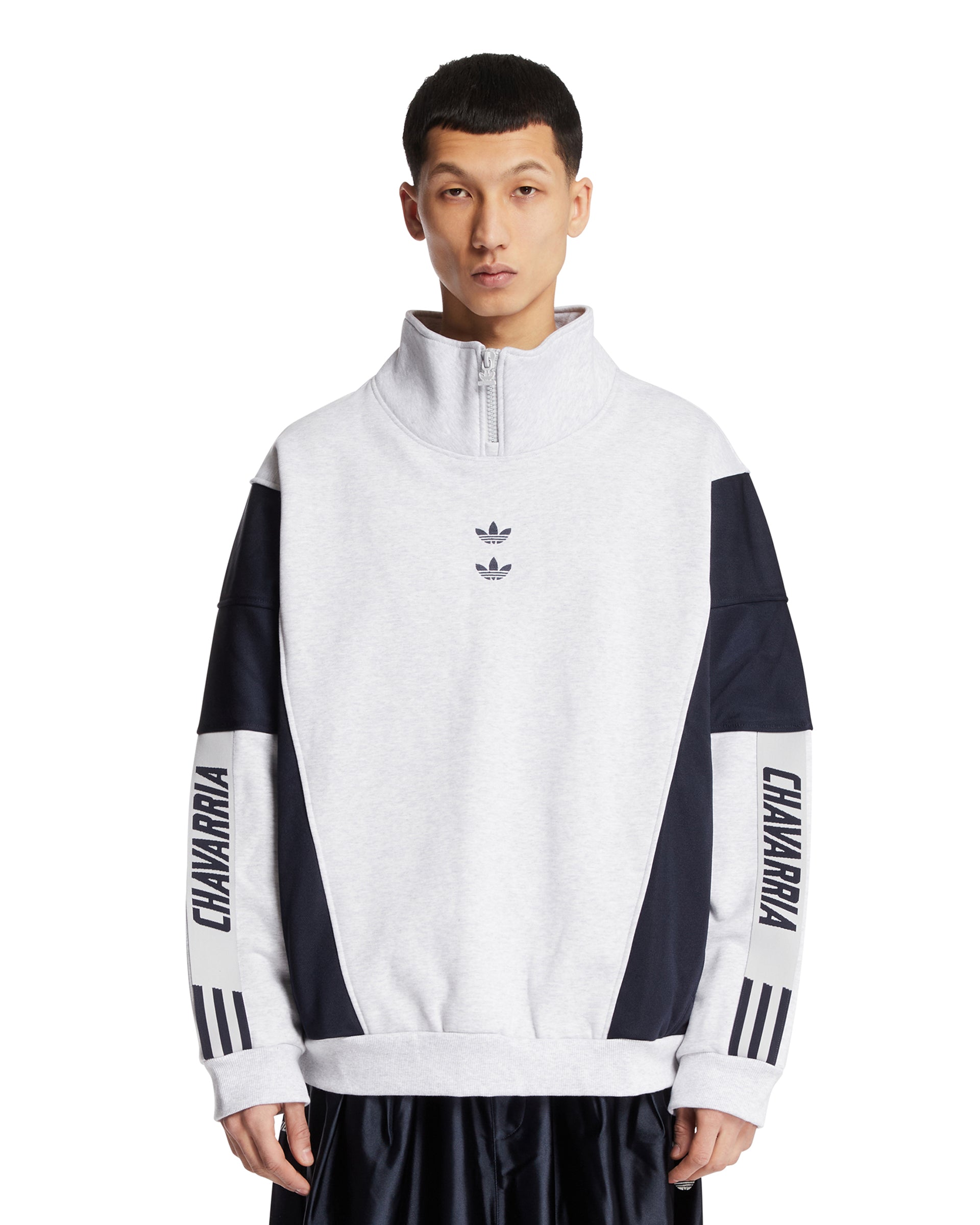 Оригінальна X Willy Chavarria Gray Watsonville Sweatshirt Adidas – боковий вид - ADIDAS