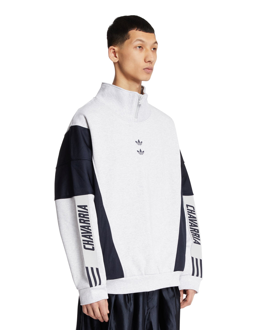 Оригінальна X Willy Chavarria Gray Watsonville Sweatshirt Adidas – вид ззаду