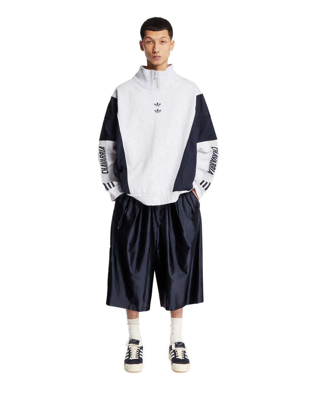 Оригінальна X Willy Chavarria Gray Watsonville Sweatshirt Adidas – детальний вид