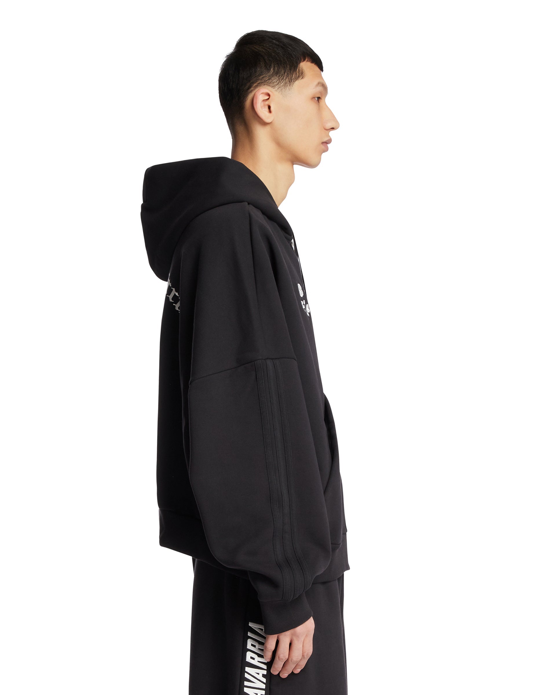 Оригінальна X Willy Chavarria Black Zip Up Sweatshirt Adidas – збільшений вид - ADIDAS