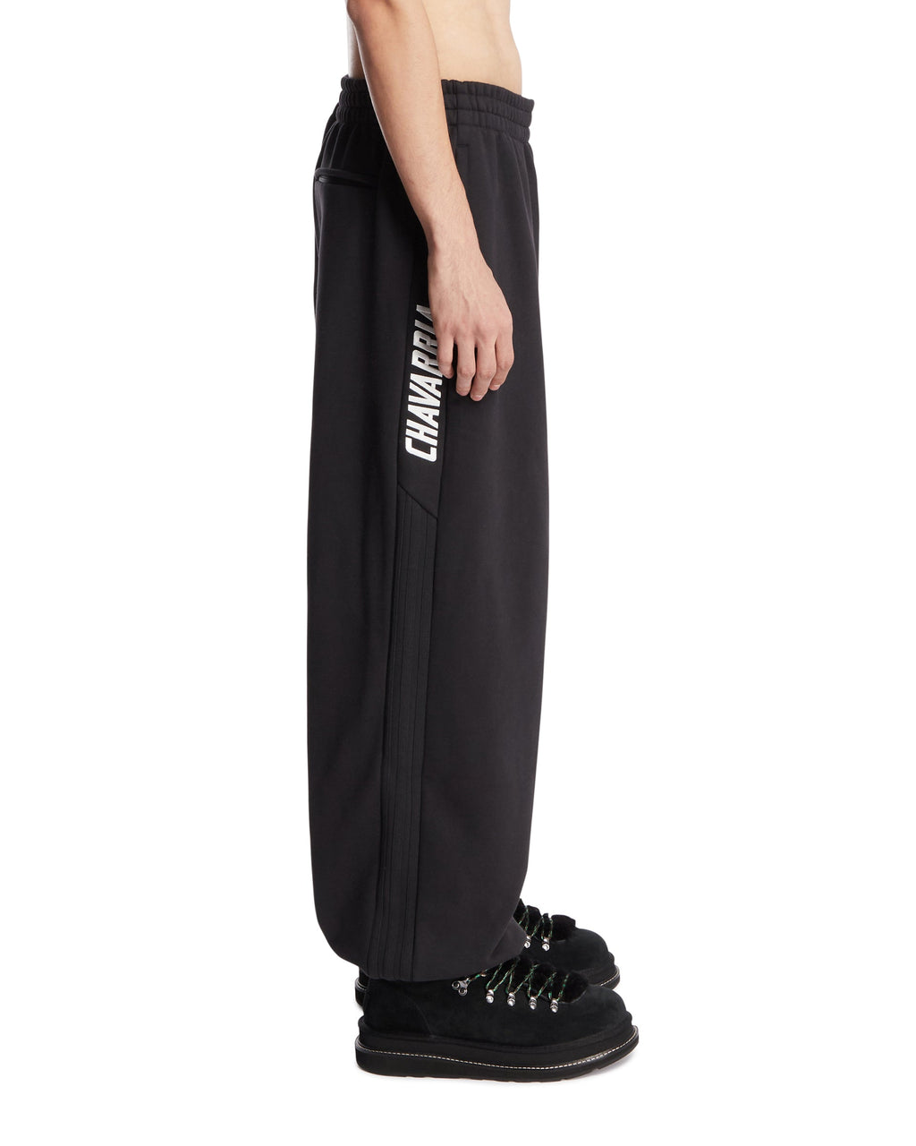 X Willy Chavarria Black Logo Track Pants Adidas – Гарантія оригінальності – збільшений вид