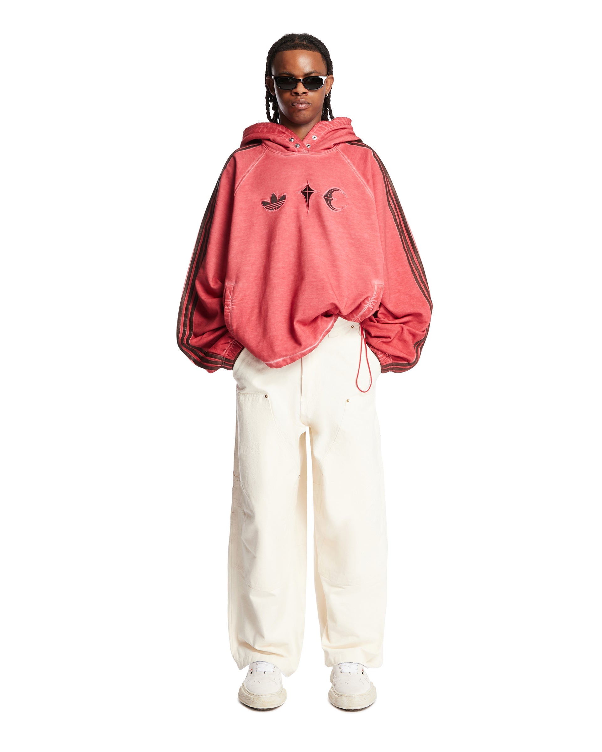 Thug Club X Adidas Originals Red Hoodie Adidas – Гарантія оригінальності – детальний вид - ADIDAS