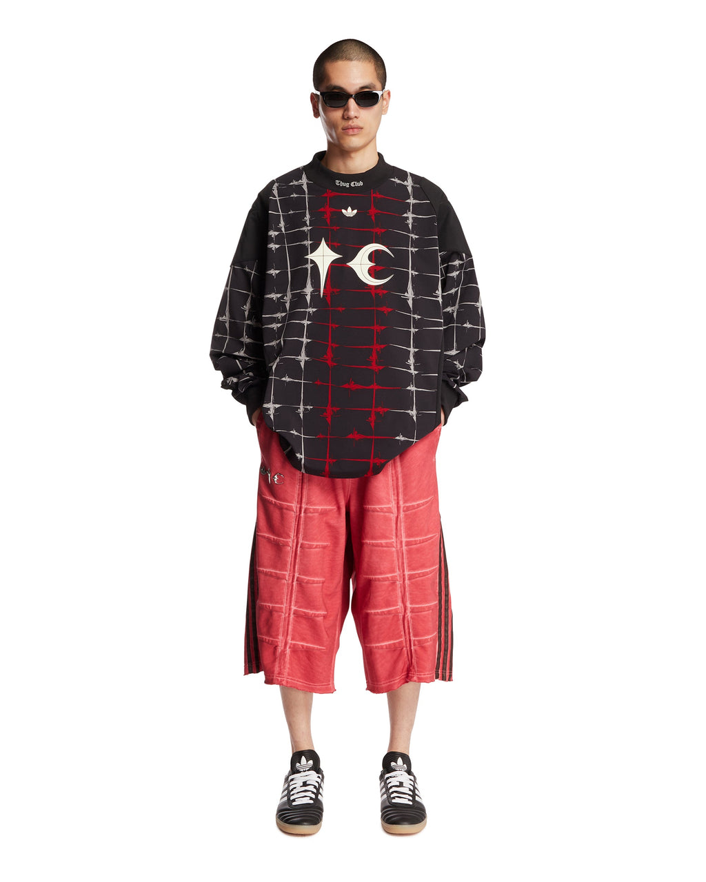 Оригінальна Thug Club X Adidas Originals Red Jorts Adidas – детальний вид