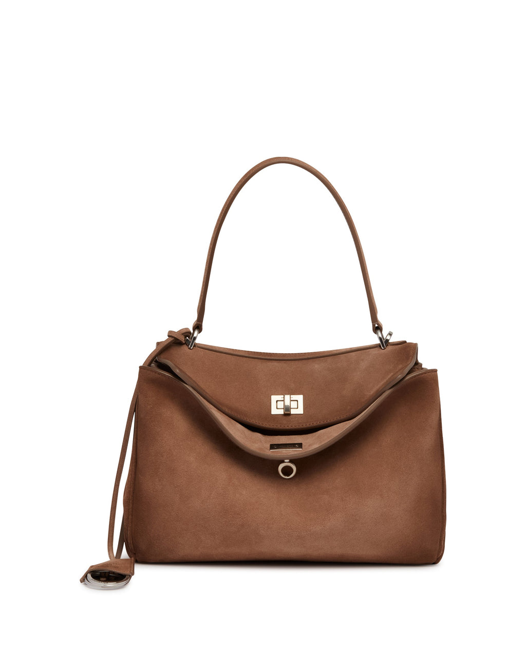 Brown Small Rodeo Suede Bag Balenciaga – Гарантія оригінальності – боковий вид