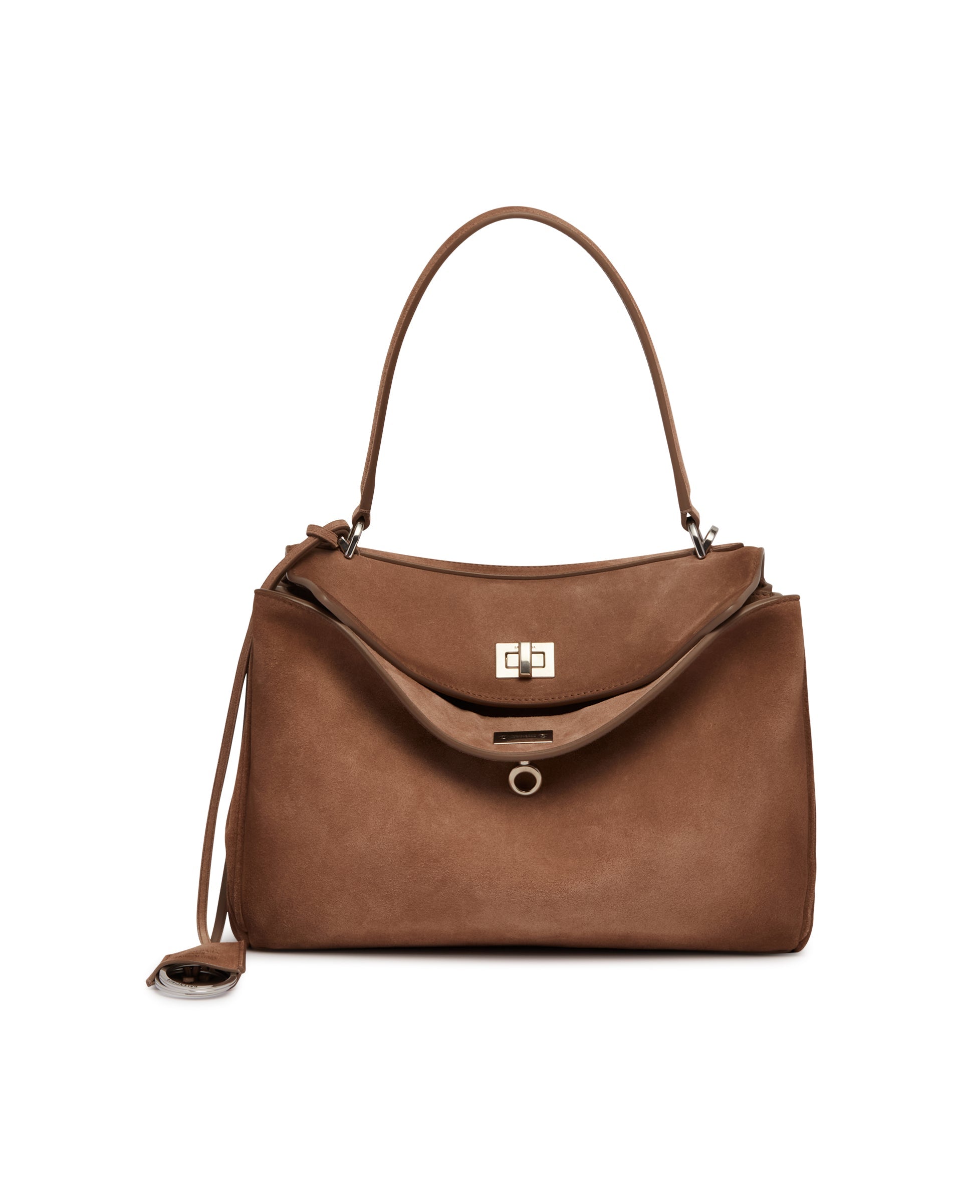 Brown Small Rodeo Suede Bag Balenciaga – Гарантія оригінальності – вид ззаду