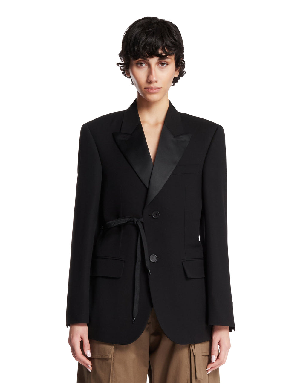 Оригінальна Black String Blazer Balenciaga – боковий вид