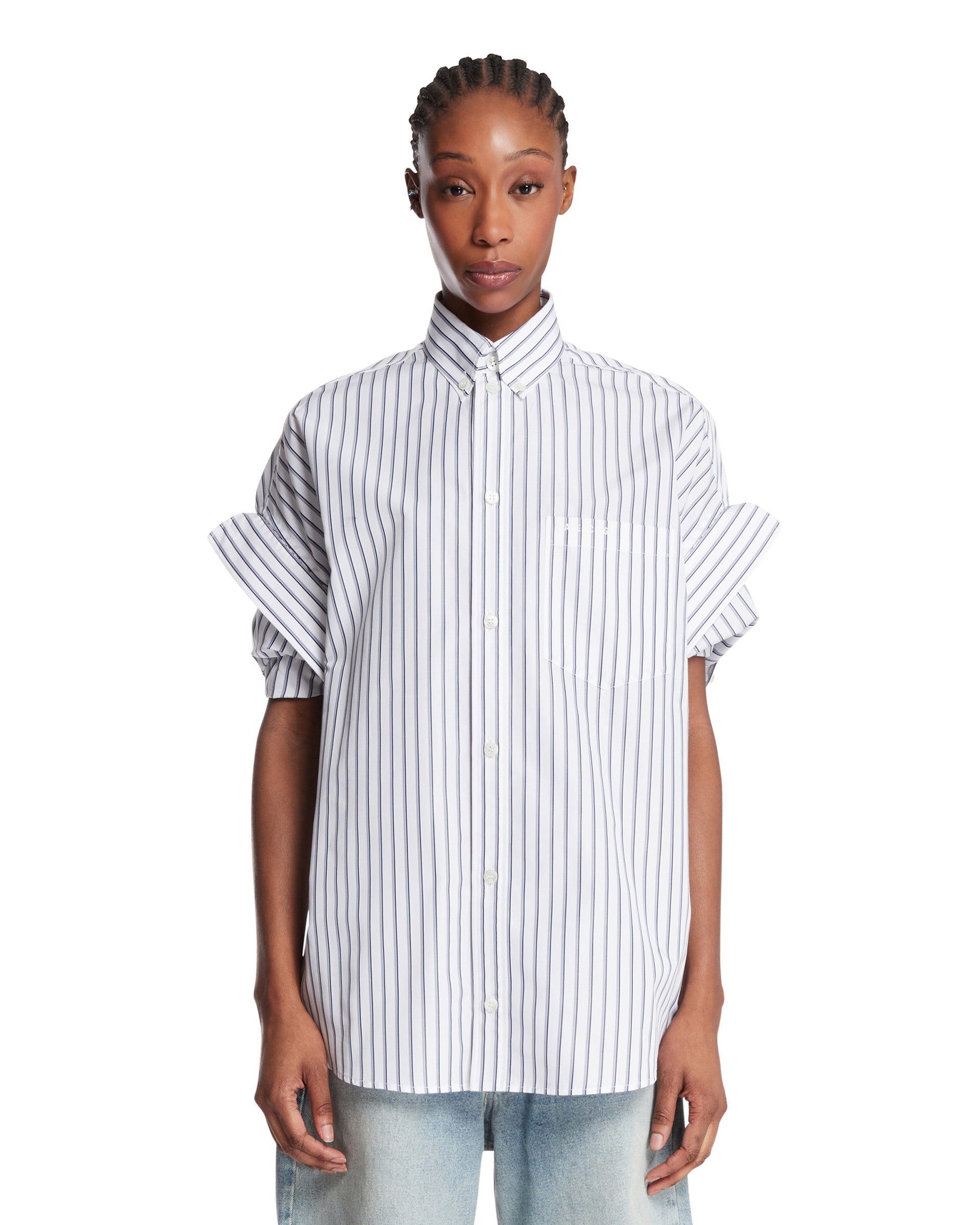 Оригінальна Rolled-Sleeve Shirt Balenciaga – боковий вид