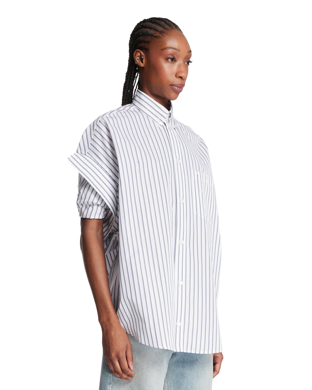 Оригінальна Rolled-Sleeve Shirt Balenciaga – вид ззаду